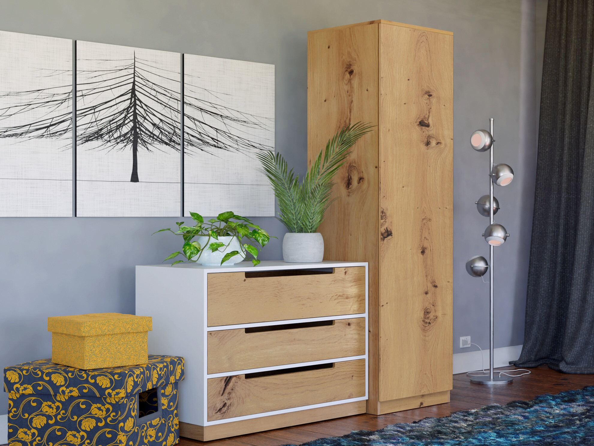 Ormar Elbvelu 118 (Hrast Artisan)