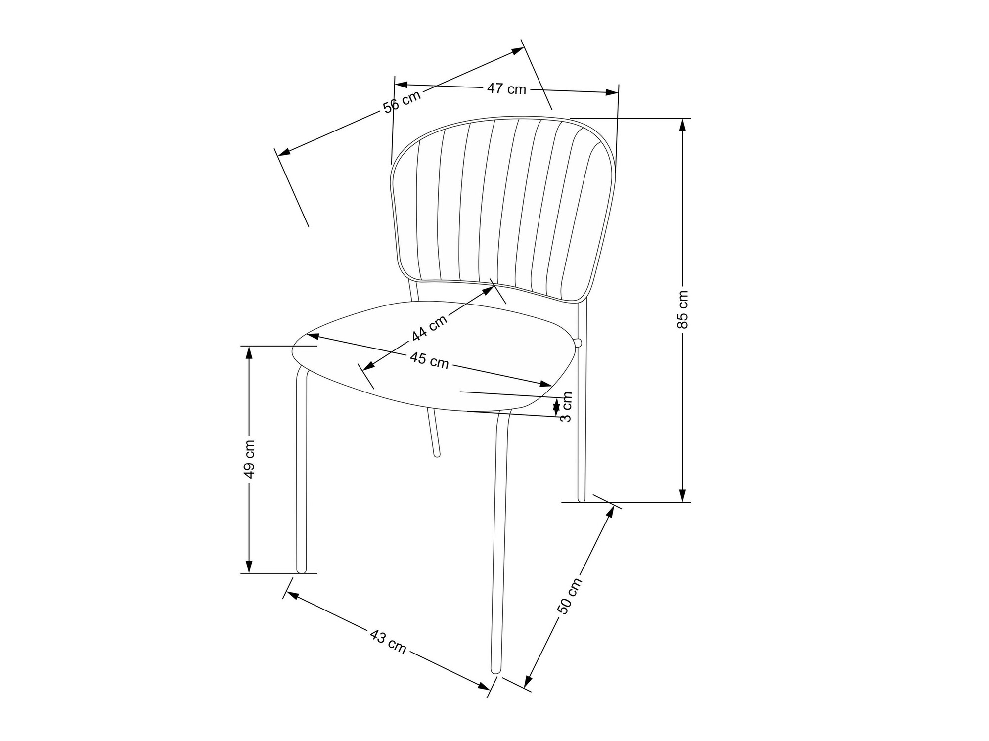 Stolica Houston 1640 (Ružičasta)