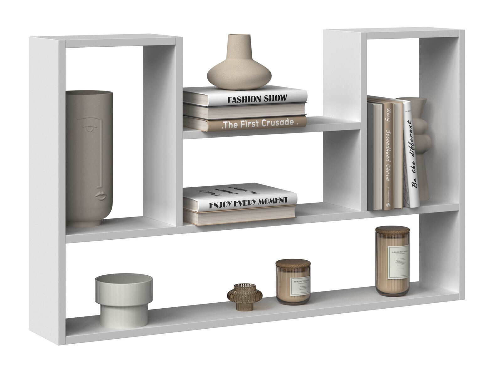 Zidna polica Mandeville 225 (Bijela)