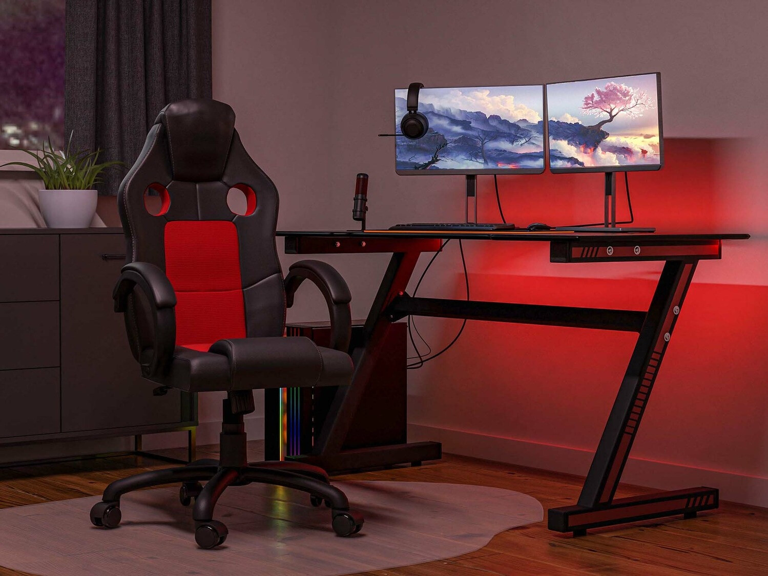 Gaming stolica Mandeville 230 (Crvena)