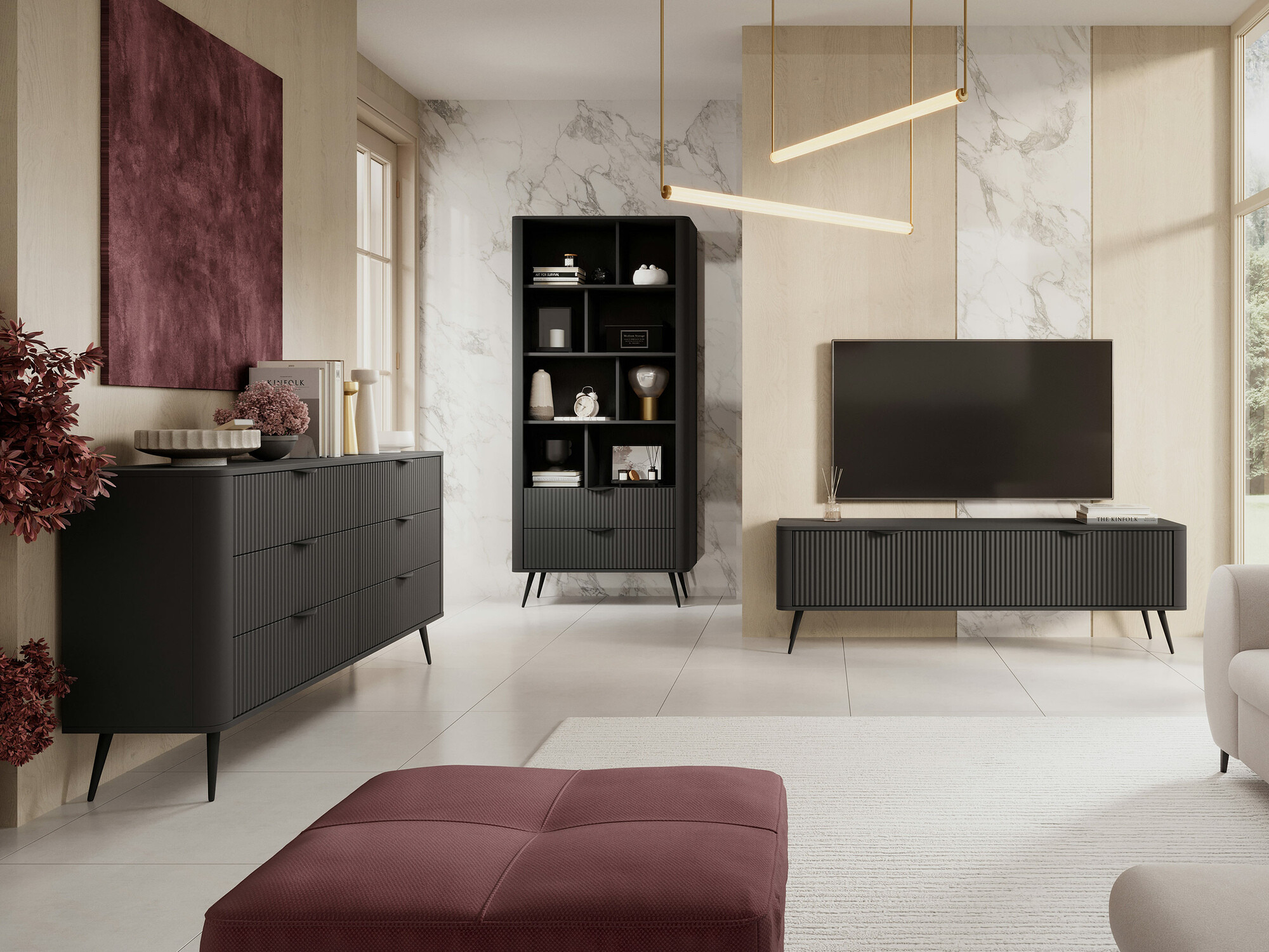 Komoda Versoe 102 (Grafit)