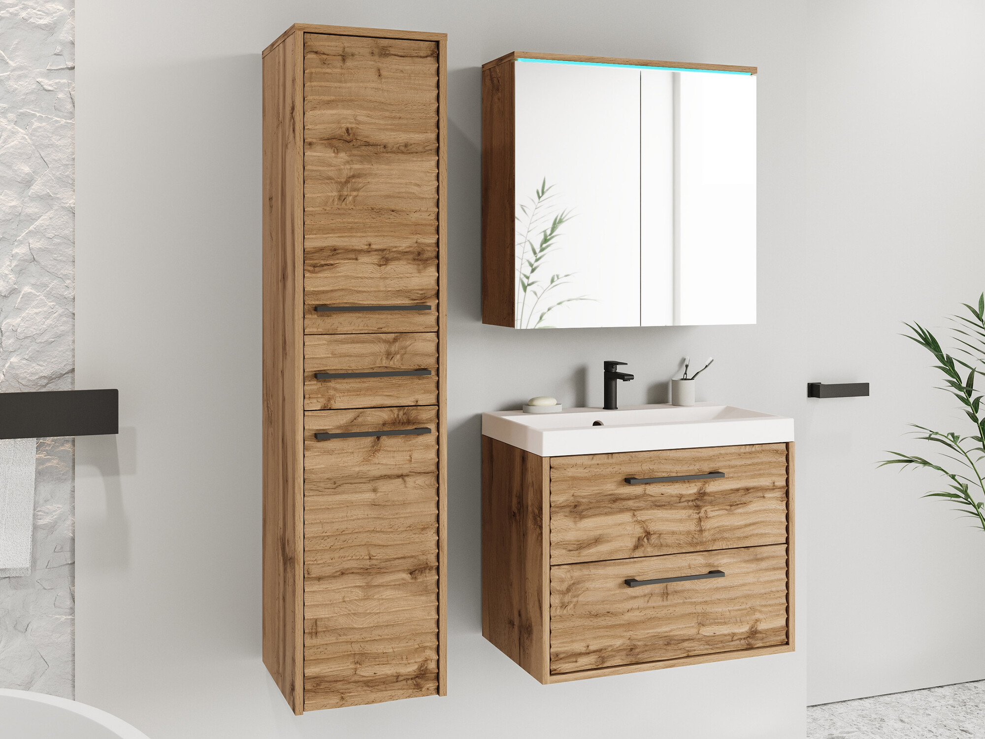 Kupaonski namještaj Sarasota 173 (Hrast Wotan)