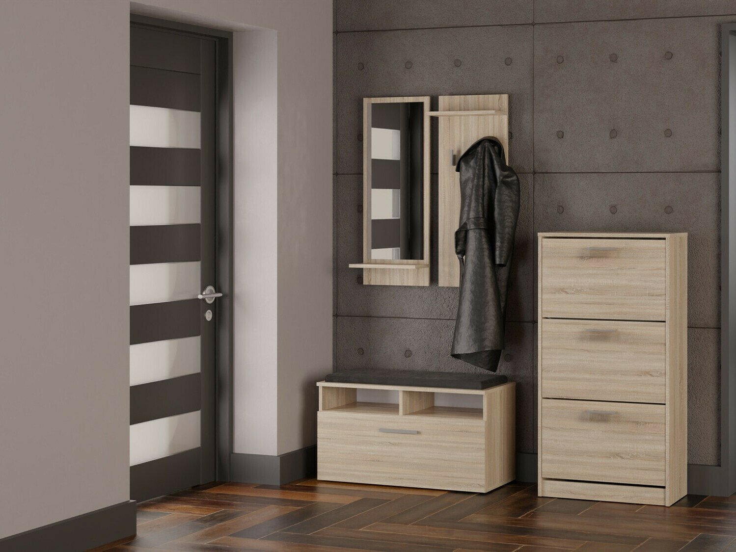 Vješalica Mandeville 237 (Sonoma hrast)