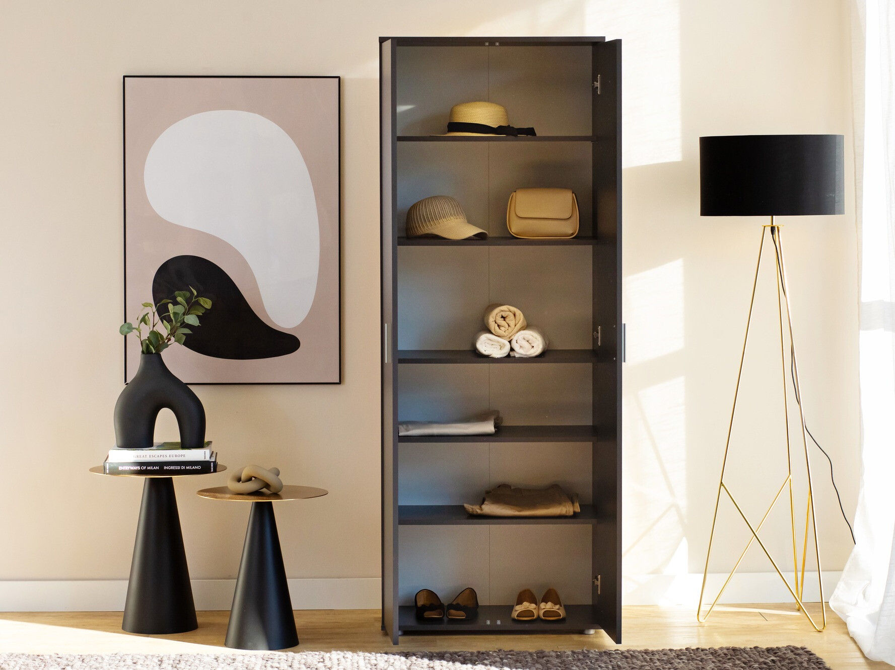 Polica Bristol 201 (Antracit)