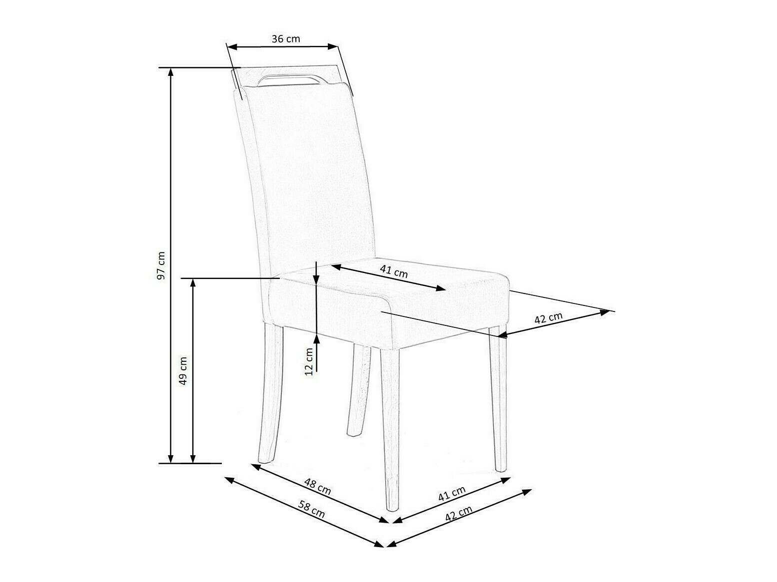 Stolica Houston 1055 (Tamno plava + Crna)