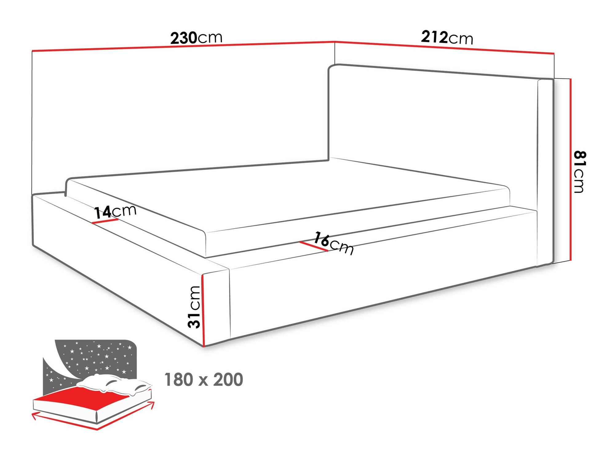 Krevet TrendyNest 107 (Top 95)
