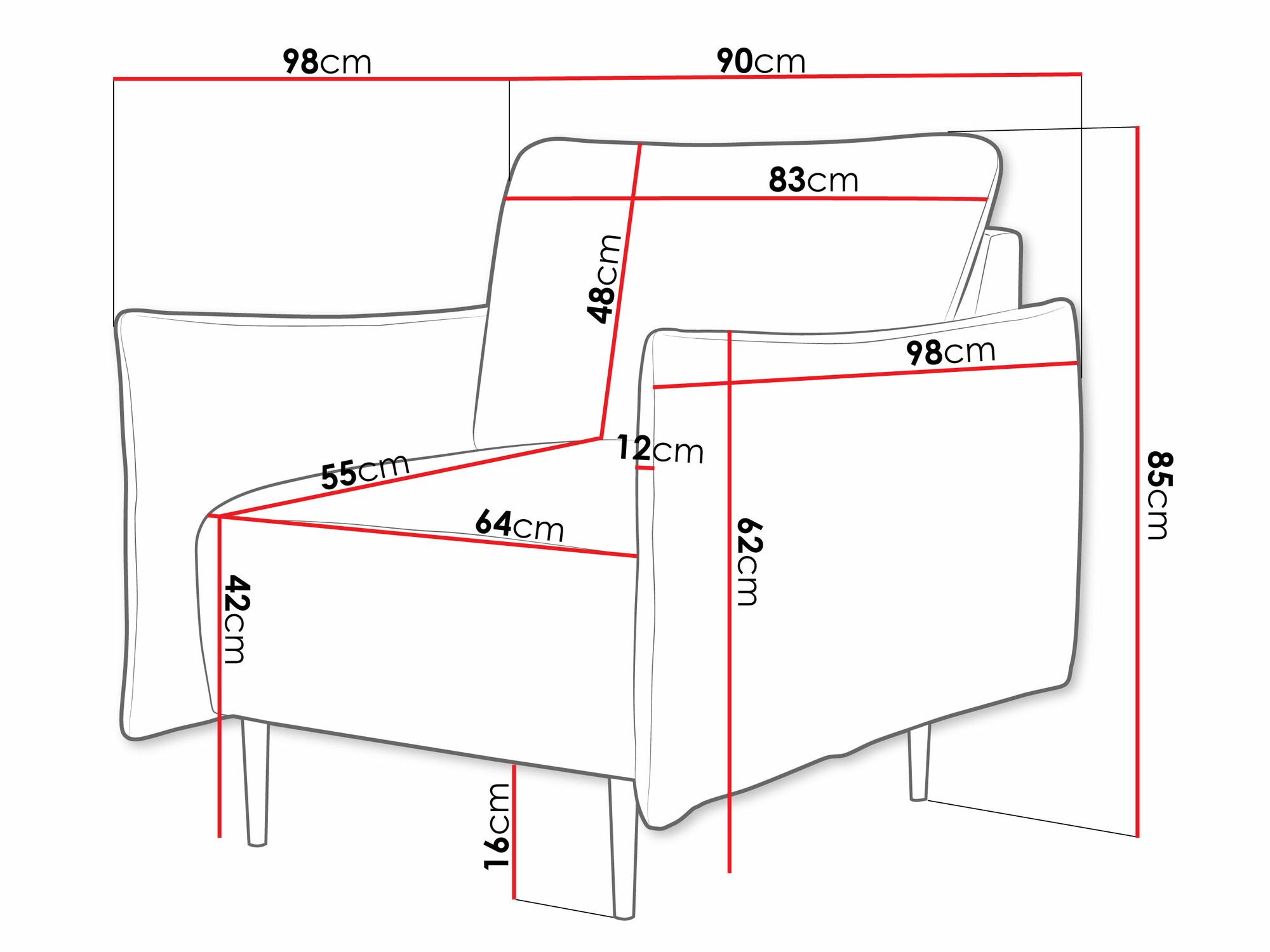 Fotelja Columbus 225 (Velo 635)
