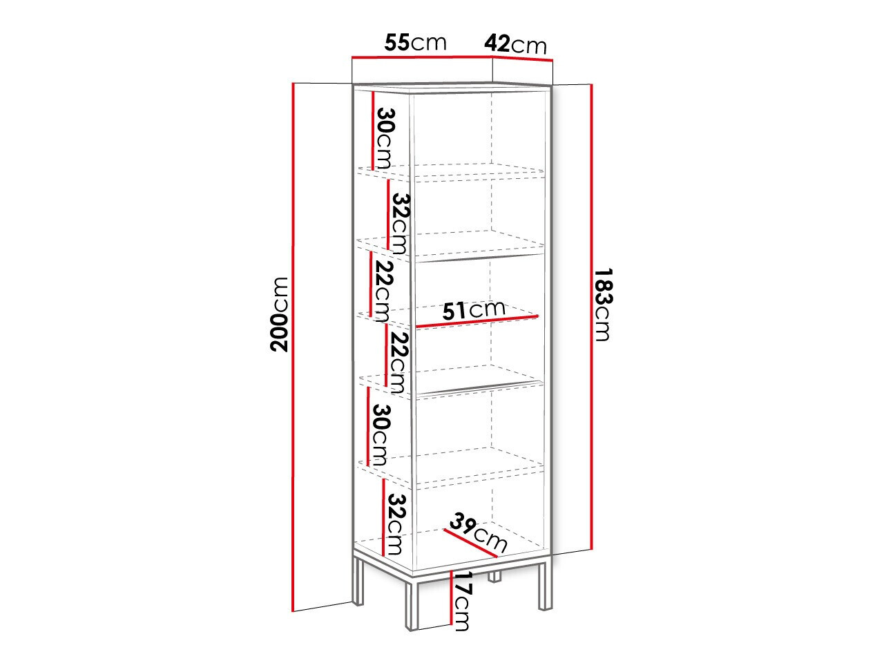 Polica Natar (Bijela + Sjajno bijela)