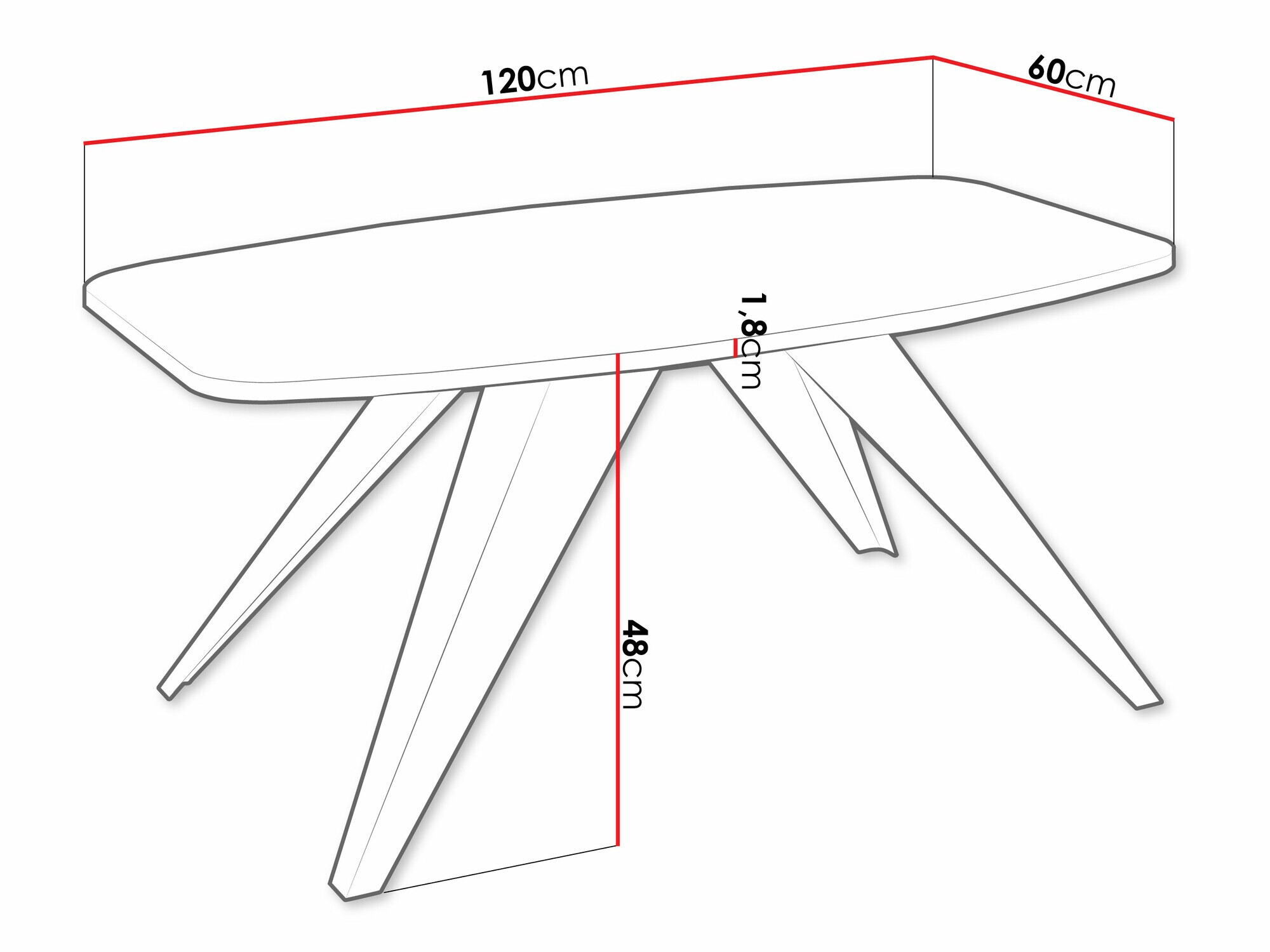Stolić za kavu Oswego 117 (Crna + Zlatni hrast Craft)