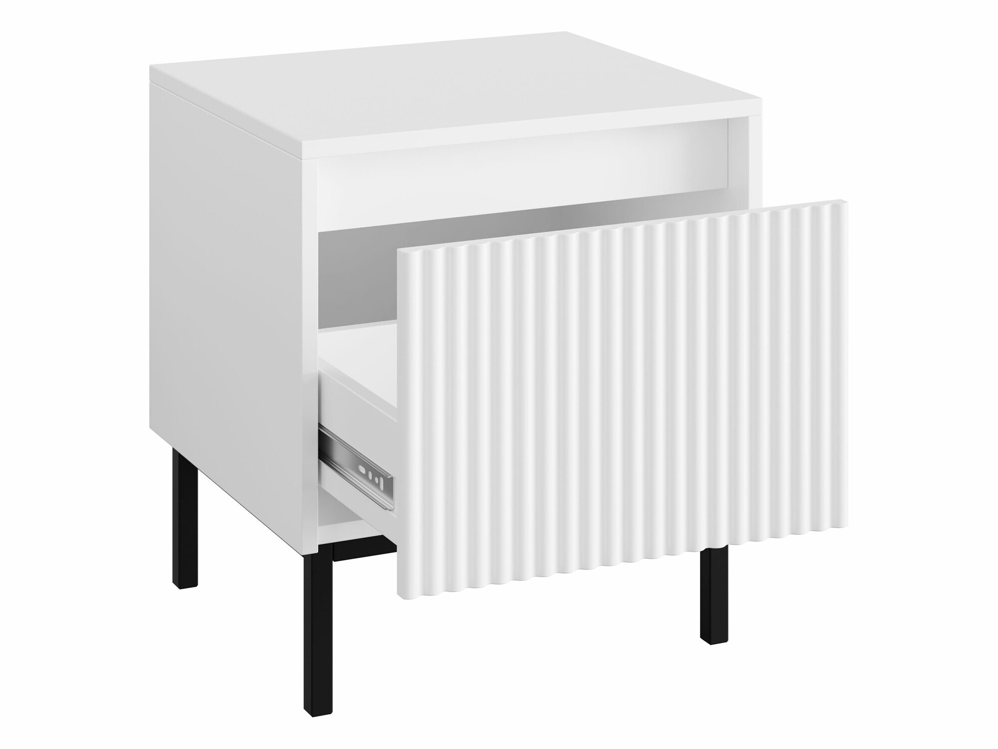 Noćni ormarić Comfivo Delruva (Crna)