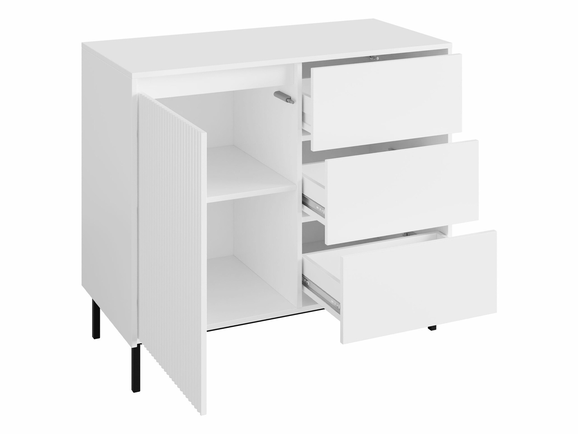 Set za dnevni boravak Comfivo Delruva II (Crna)