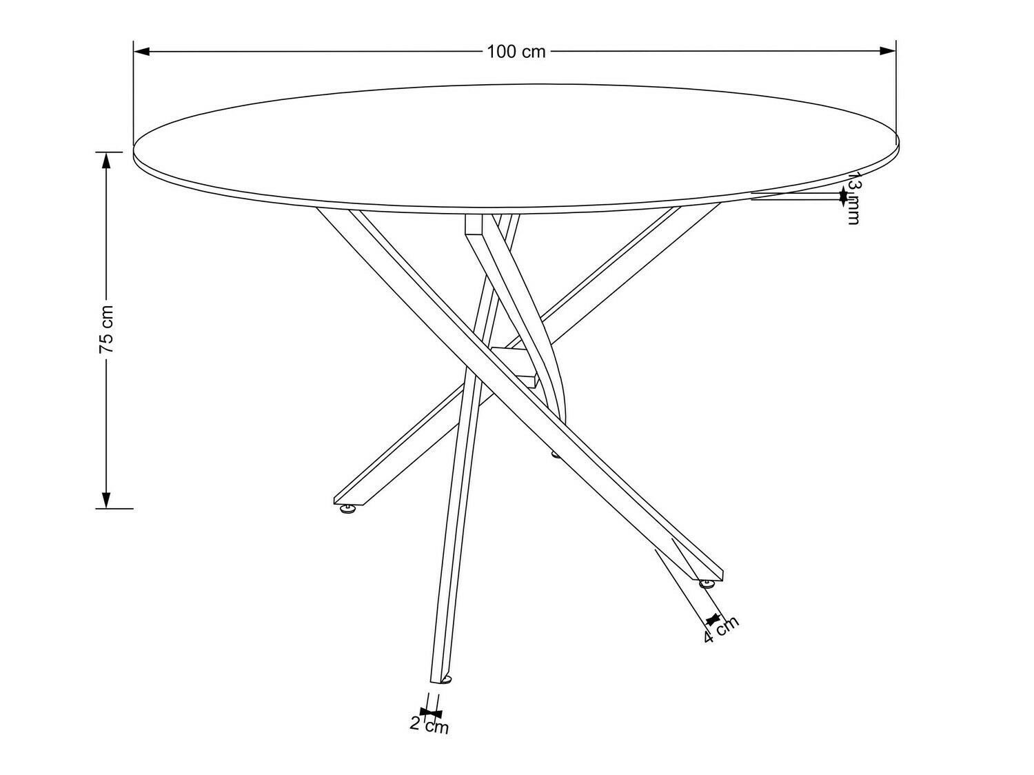 Stol Houston 1538 (Srebrna + Bijeli mramor)