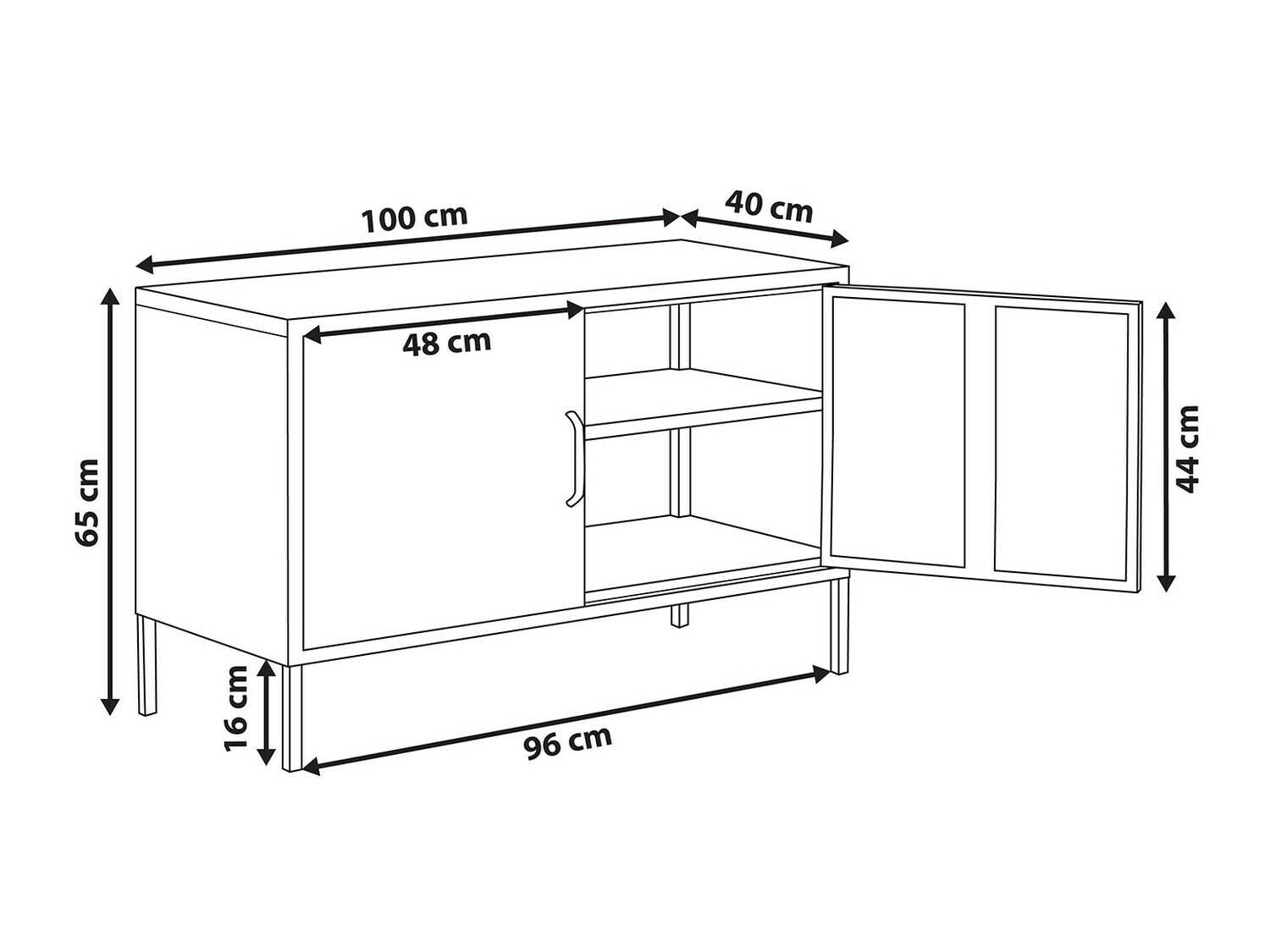 Ormarić Sovelu 105 (Siva)