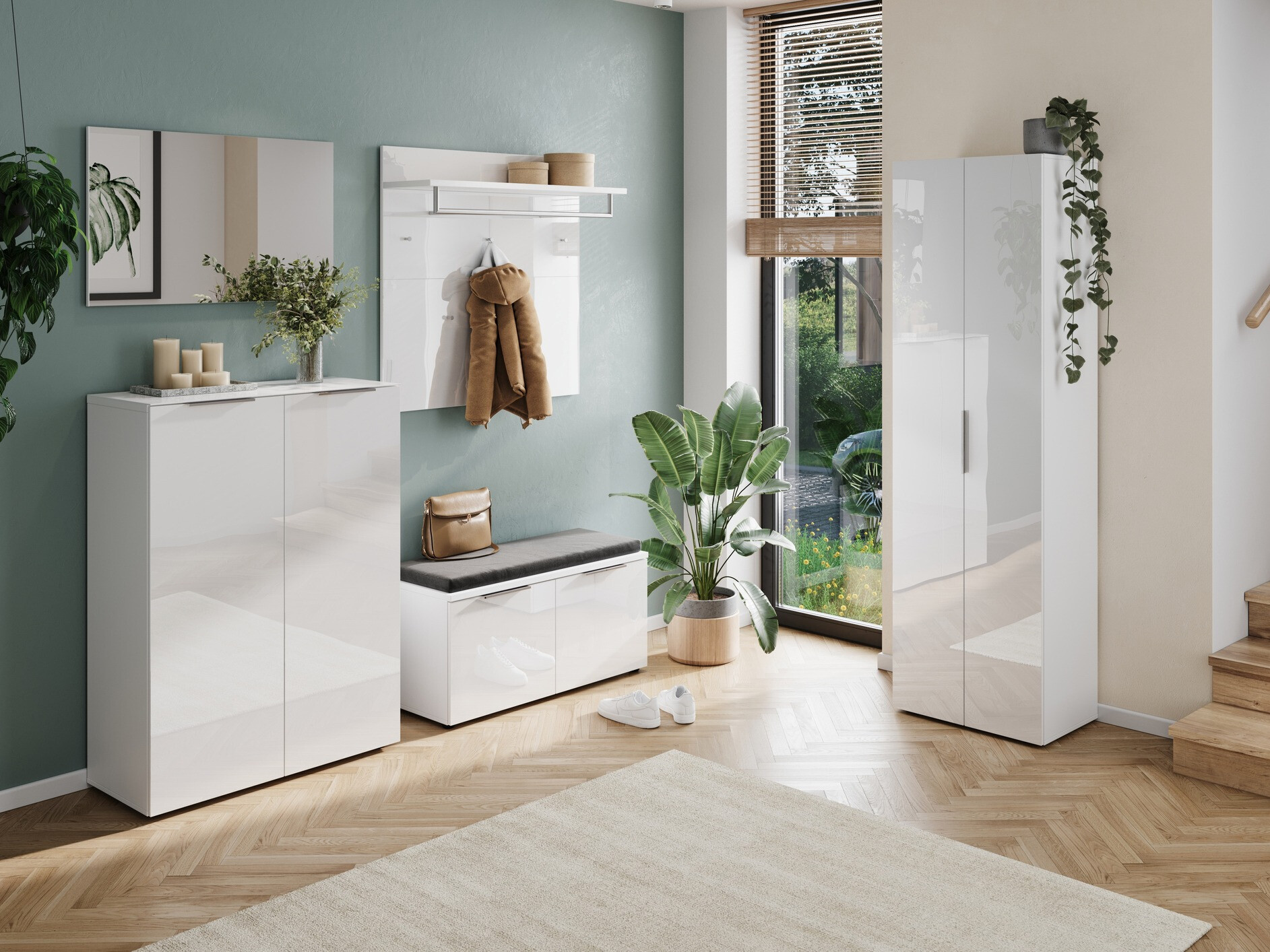 Polica za cipele Fivsori 105 (Bijela)