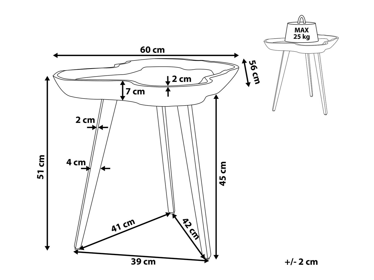 Pomoćni stolić Berwyn 635