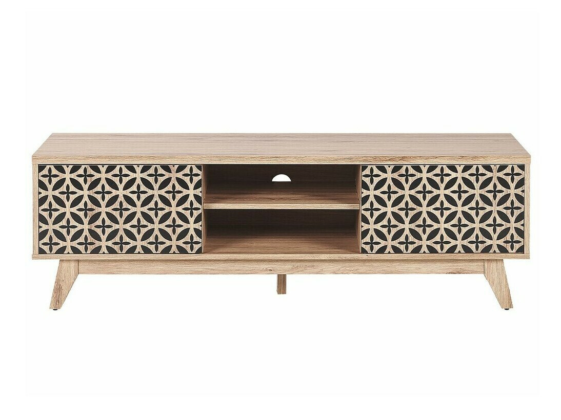 TV stol Berwyn 1146 (Svijetlo drvo + Crna)