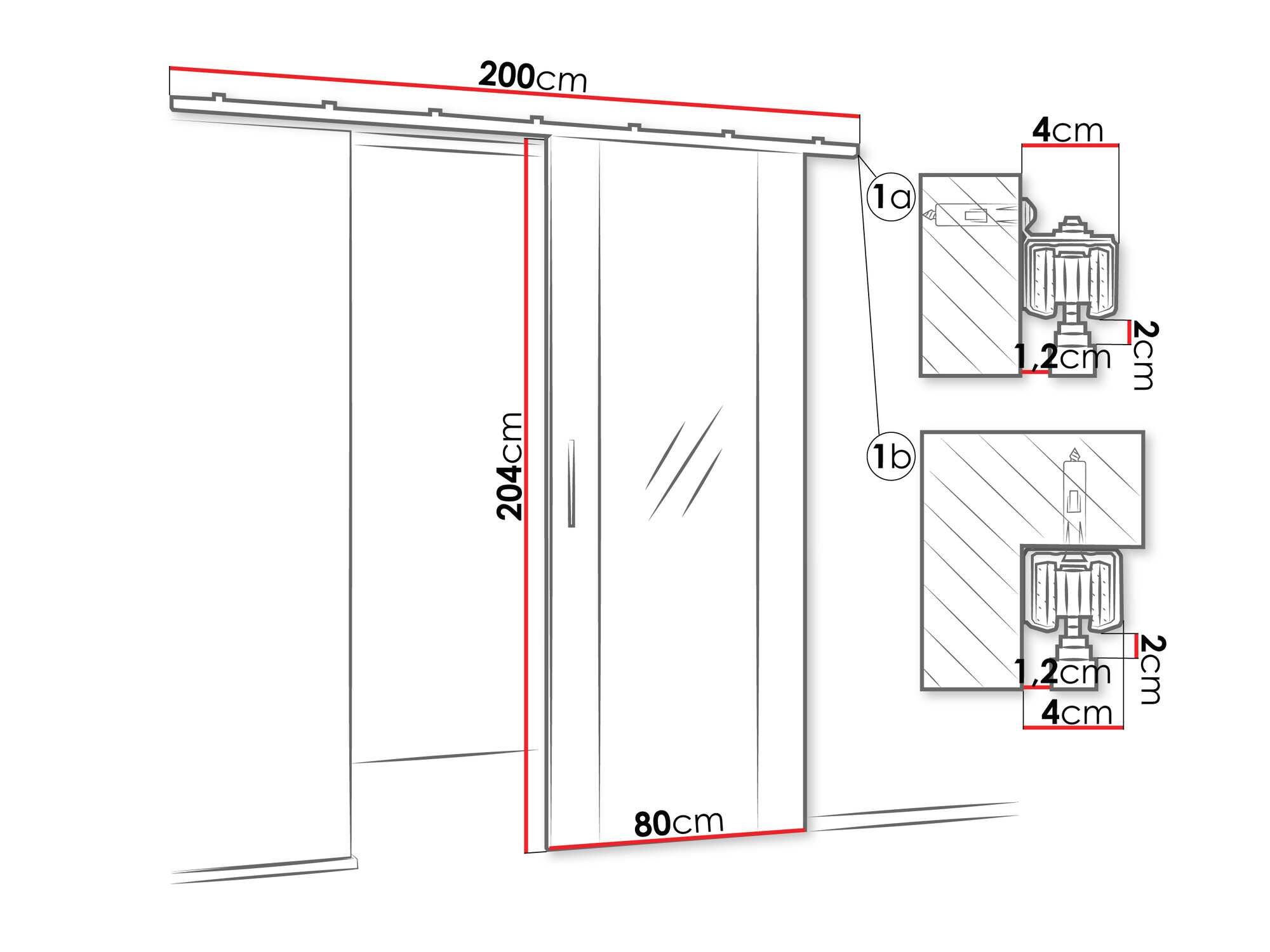 Klizna vrata Hartford 488 (Zlatni hrast Craft)