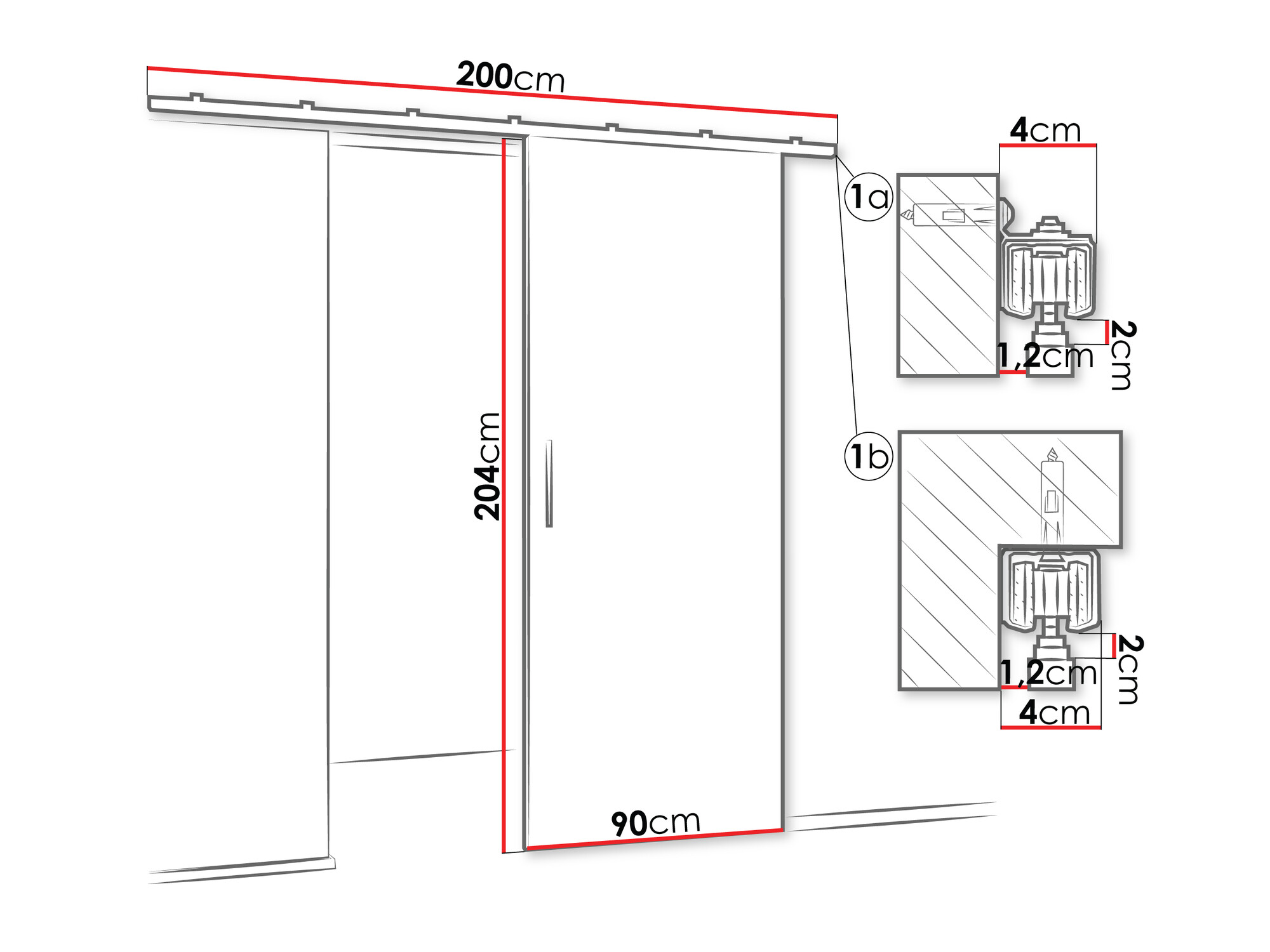 Klizna vrata Hartford 491 (Kašmir)