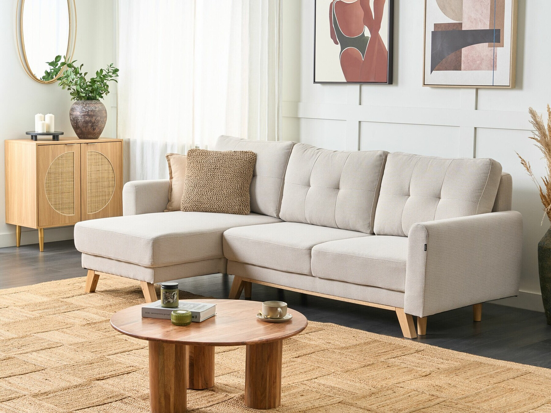 Kutna garnitura Berwyn 1656 (Bež)