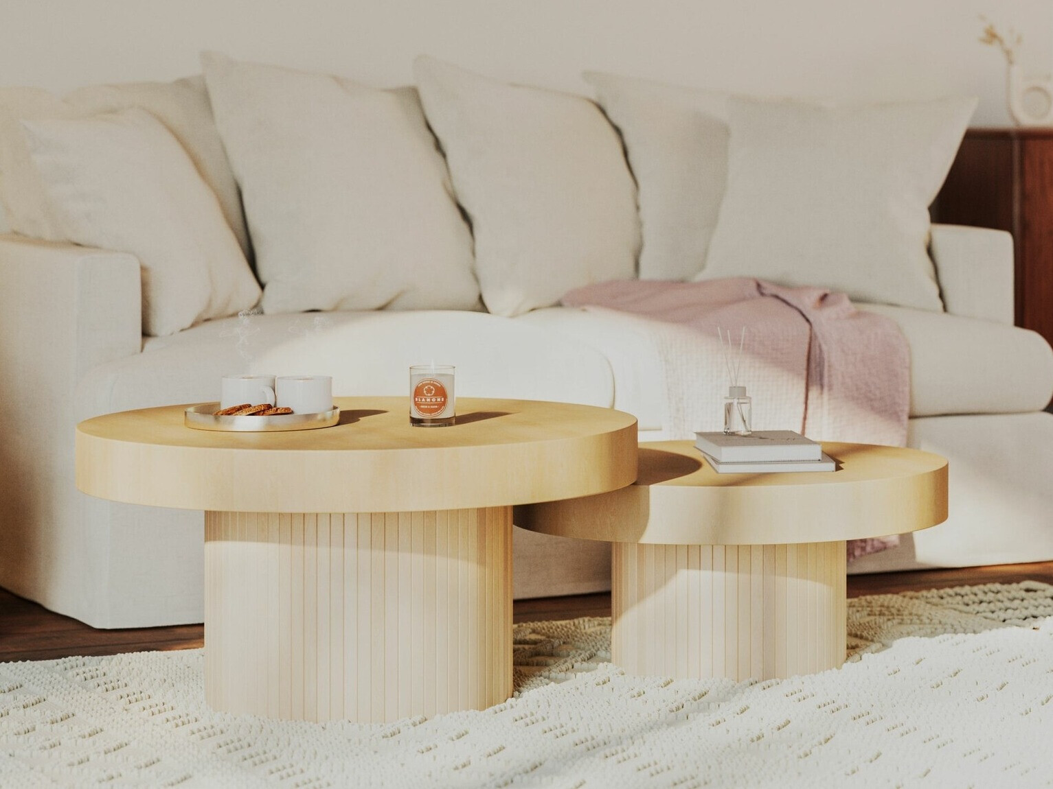 Stolić za kavu Evarleva 106 (Svijetlo smeđa)