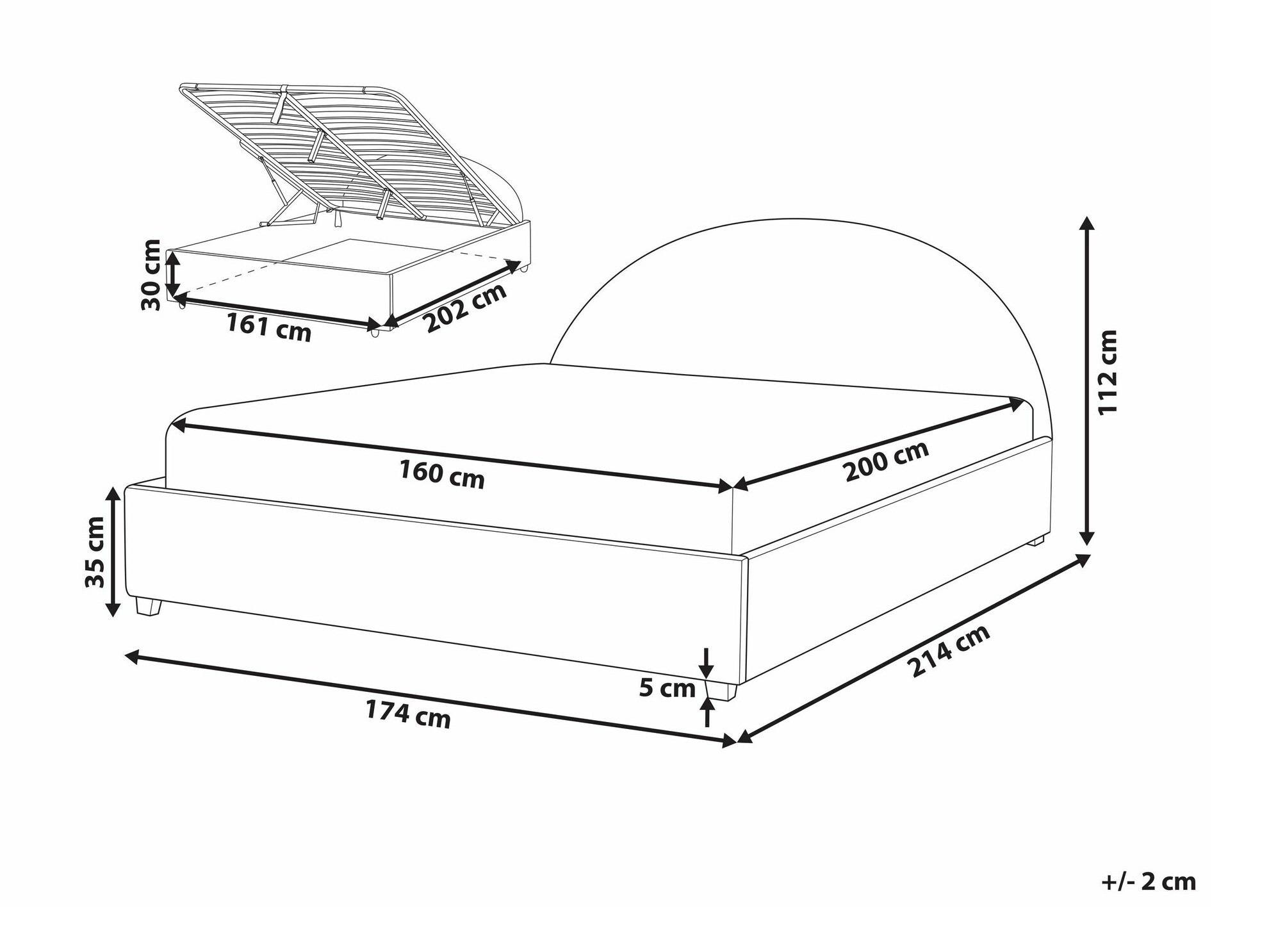Krevet Berwyn 282 (Zelena)