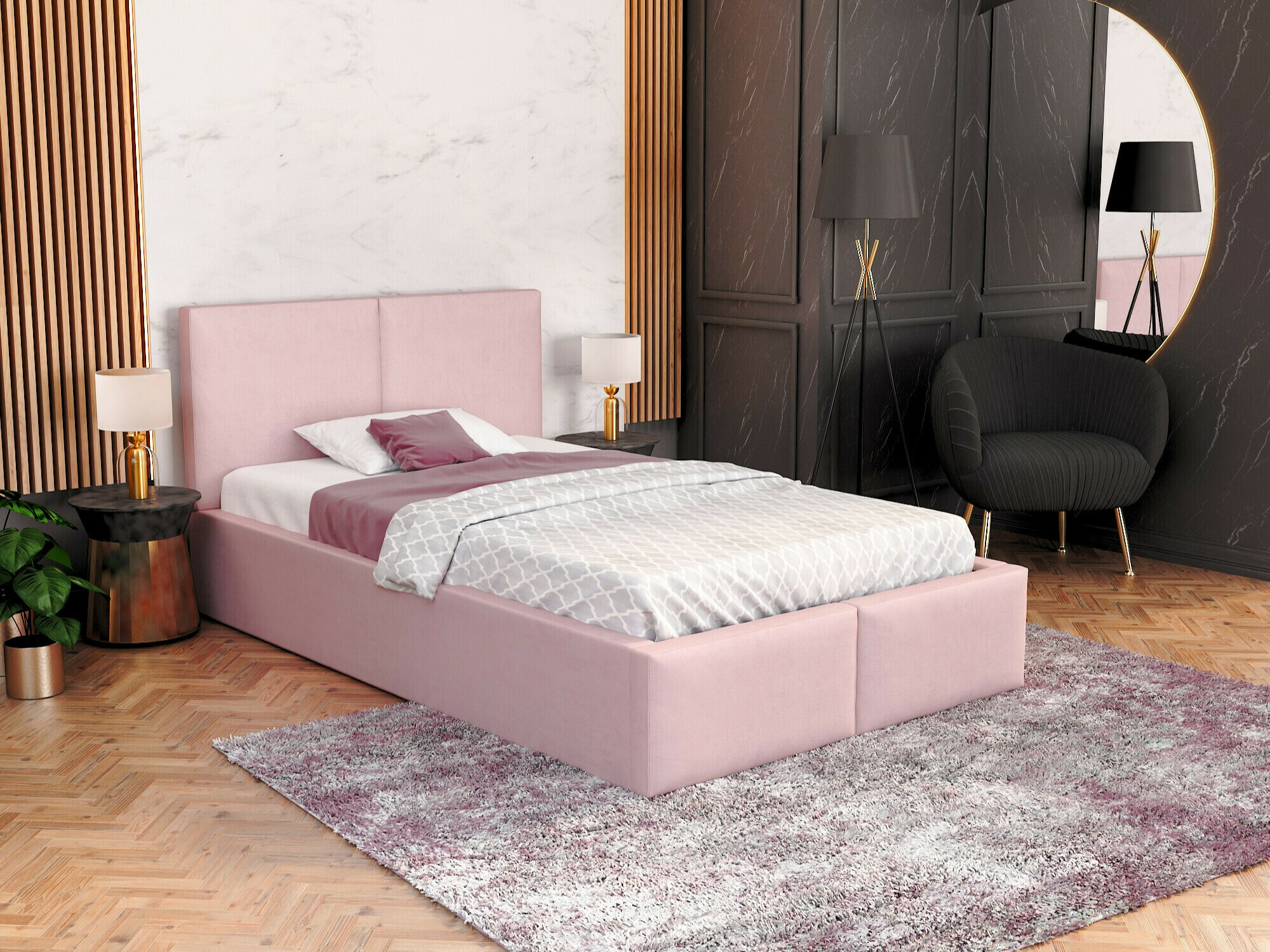 Krevet Fairfield 109 (Svijetlo ružičasta)