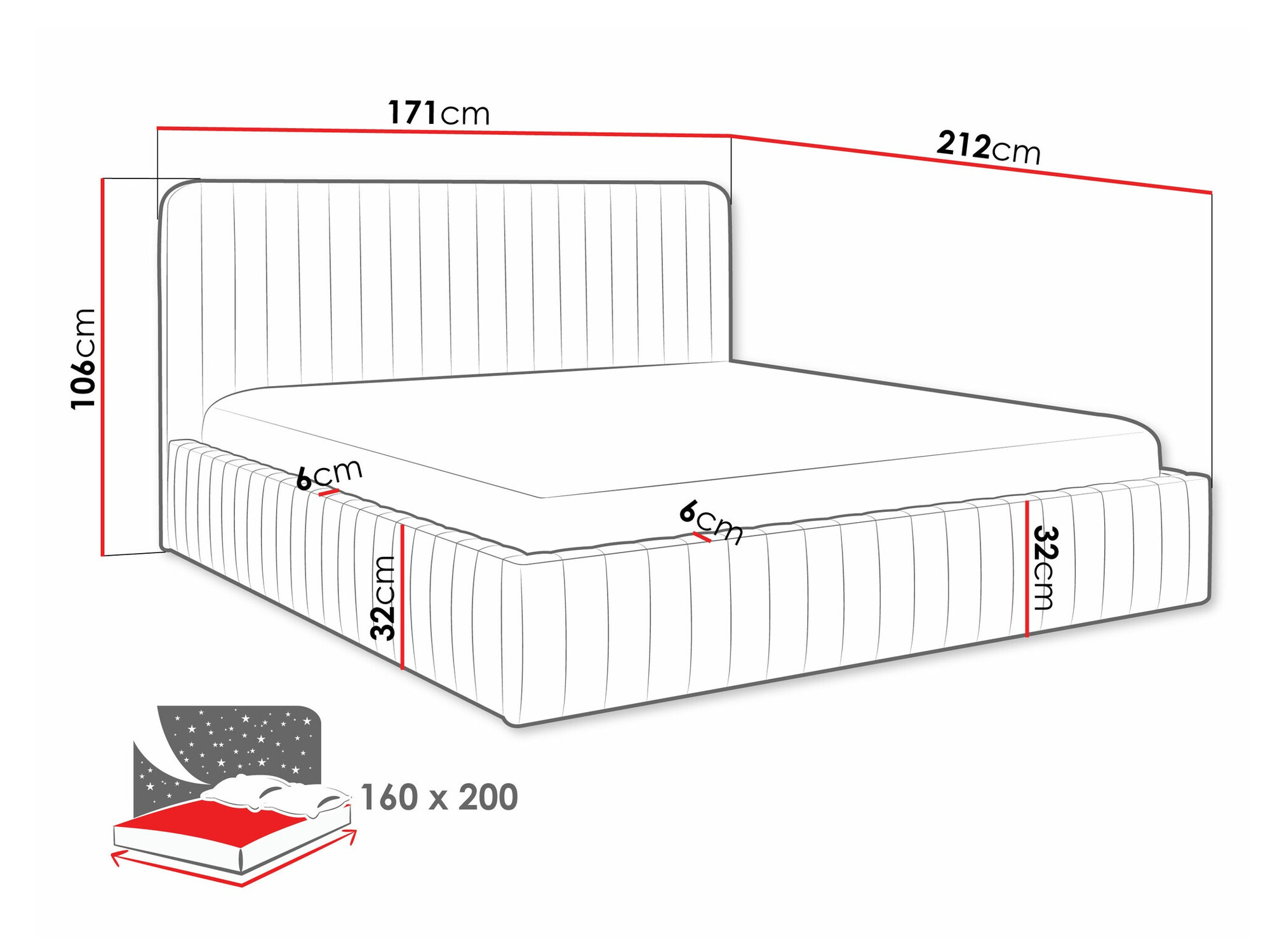Krevet TrendyNest Caprion (Velluto 02)