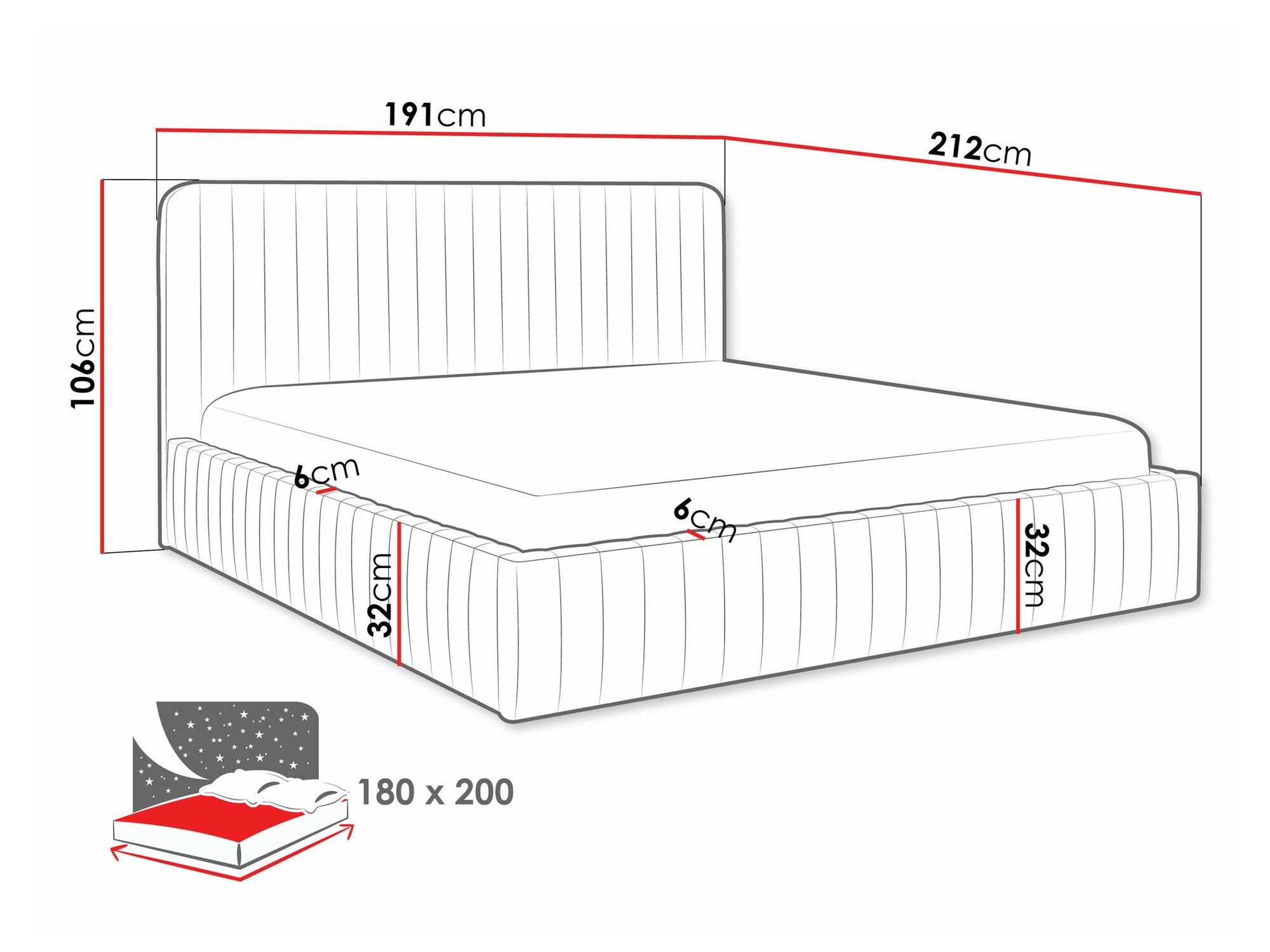Krevet TrendyNest Caprion (Velluto 02)
