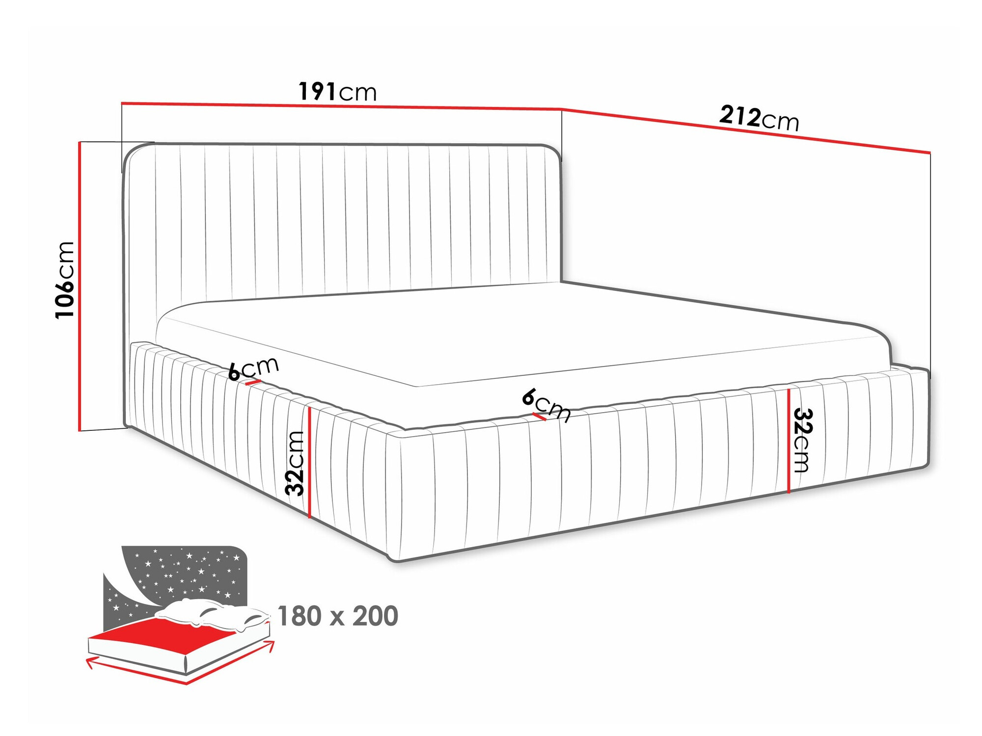 Krevet TrendyNest Caprion (Velluto 25)