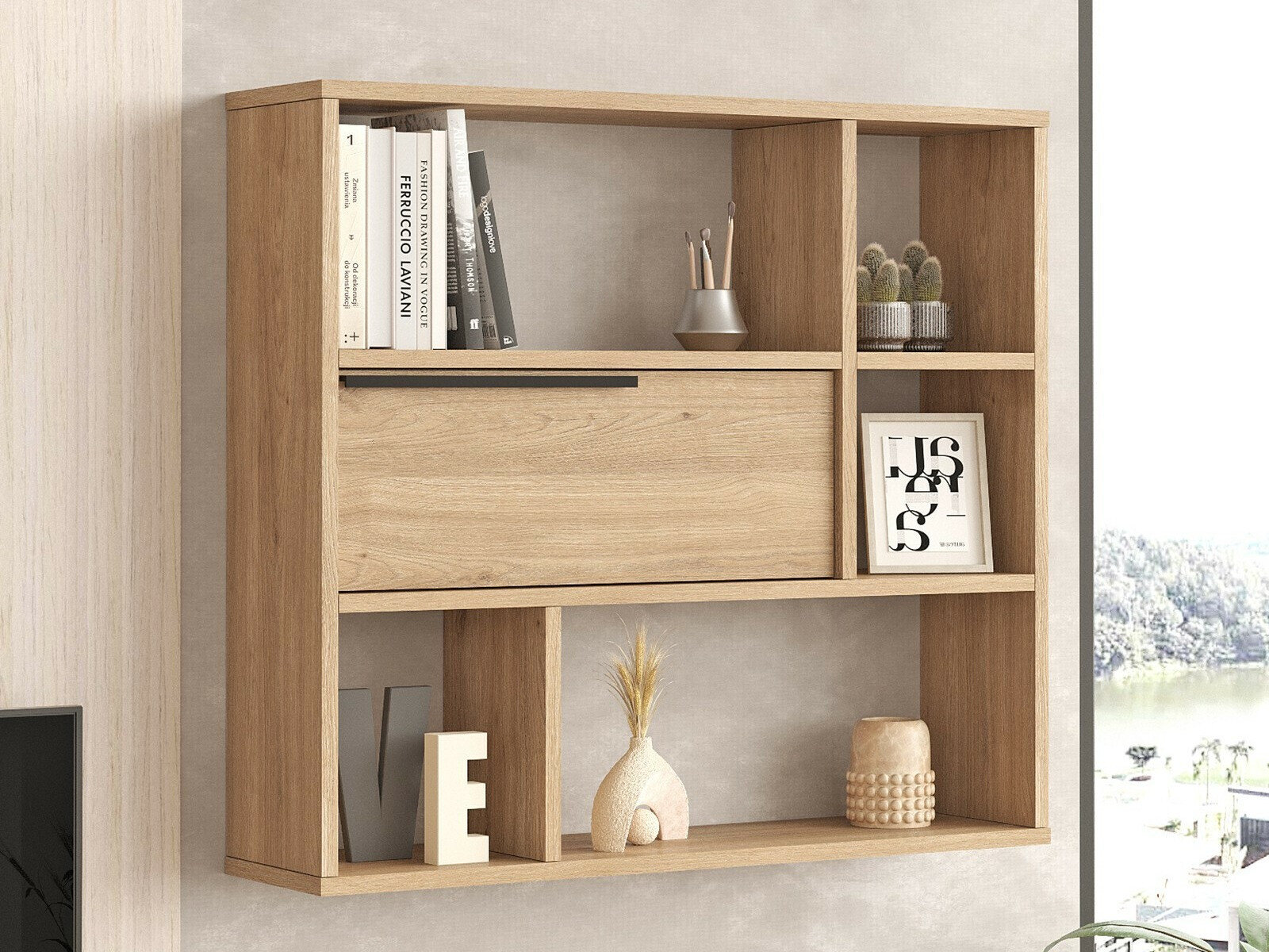 Zidna polica Fertore 104 (Orah)