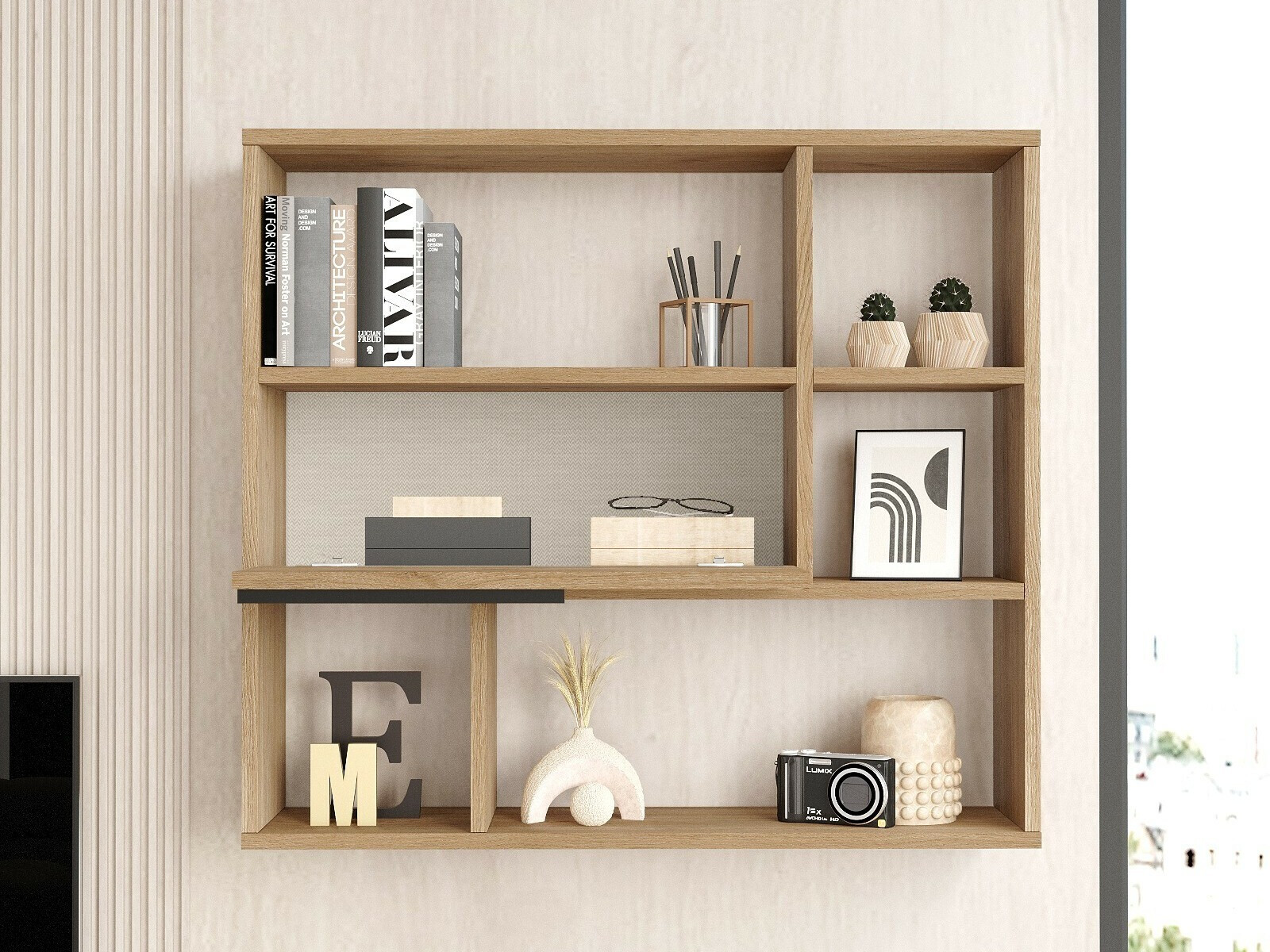 Zidna polica Fertore 104 (Orah)