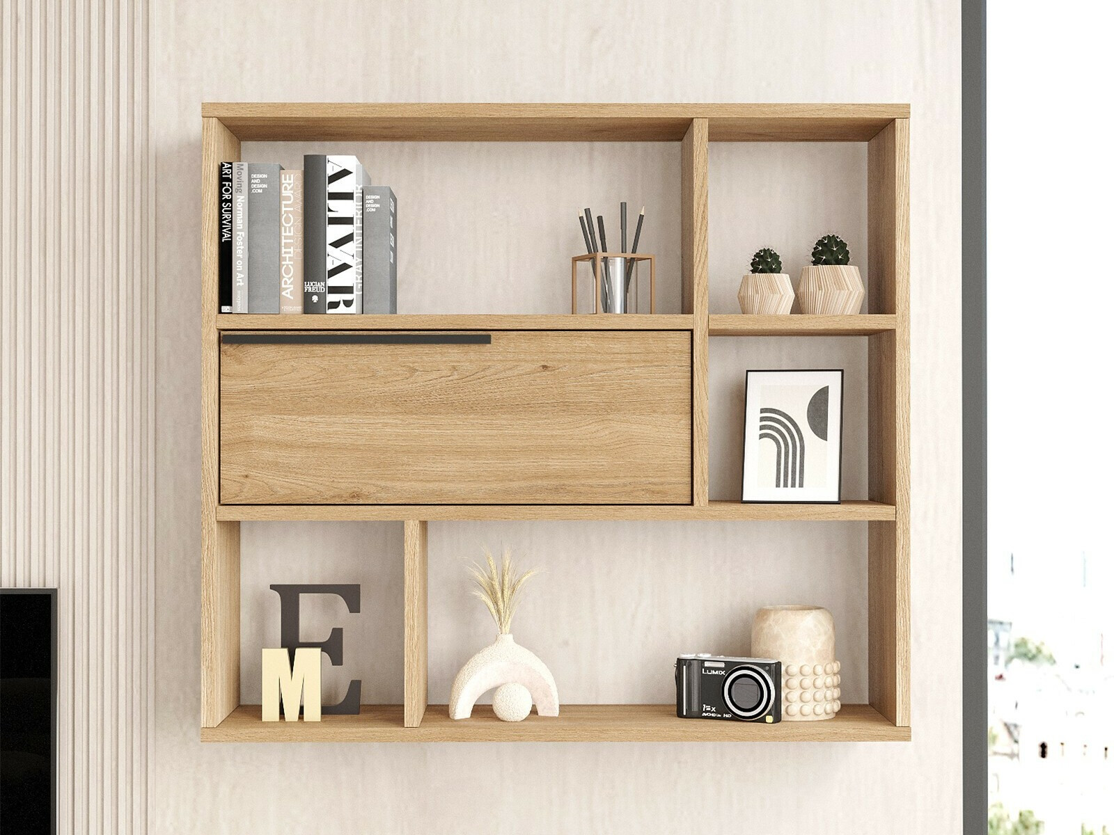 Zidna polica Fertore 104 (Orah)