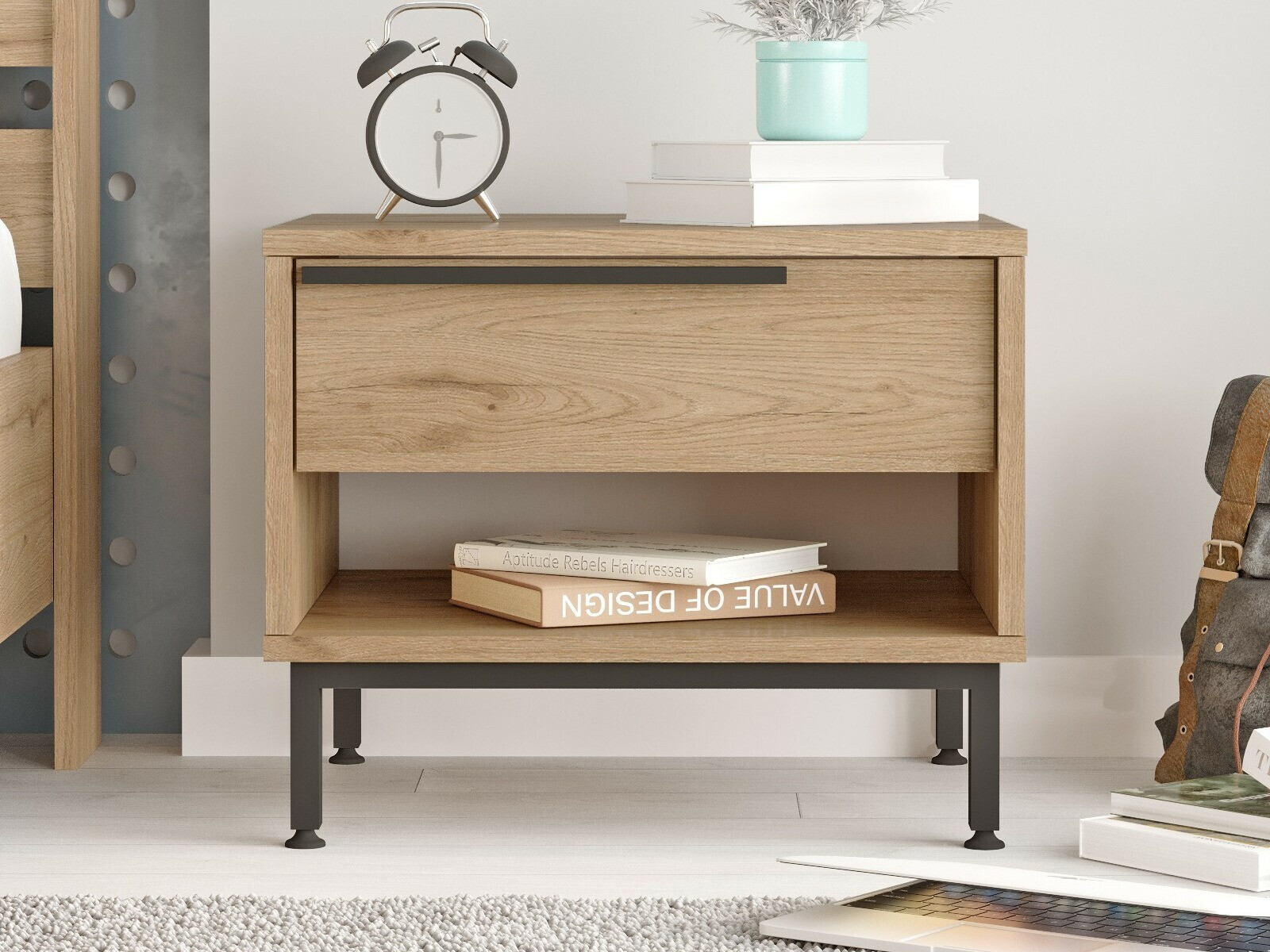 Noćni ormarić Fertore 113 (Orah)