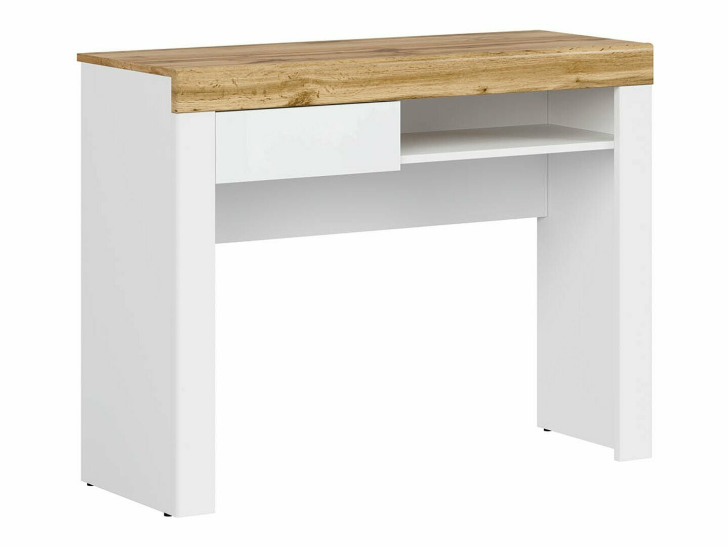 Uredski stol Sonsoru 131 (Bijela + Sjajno bijela + Wotan hrast)