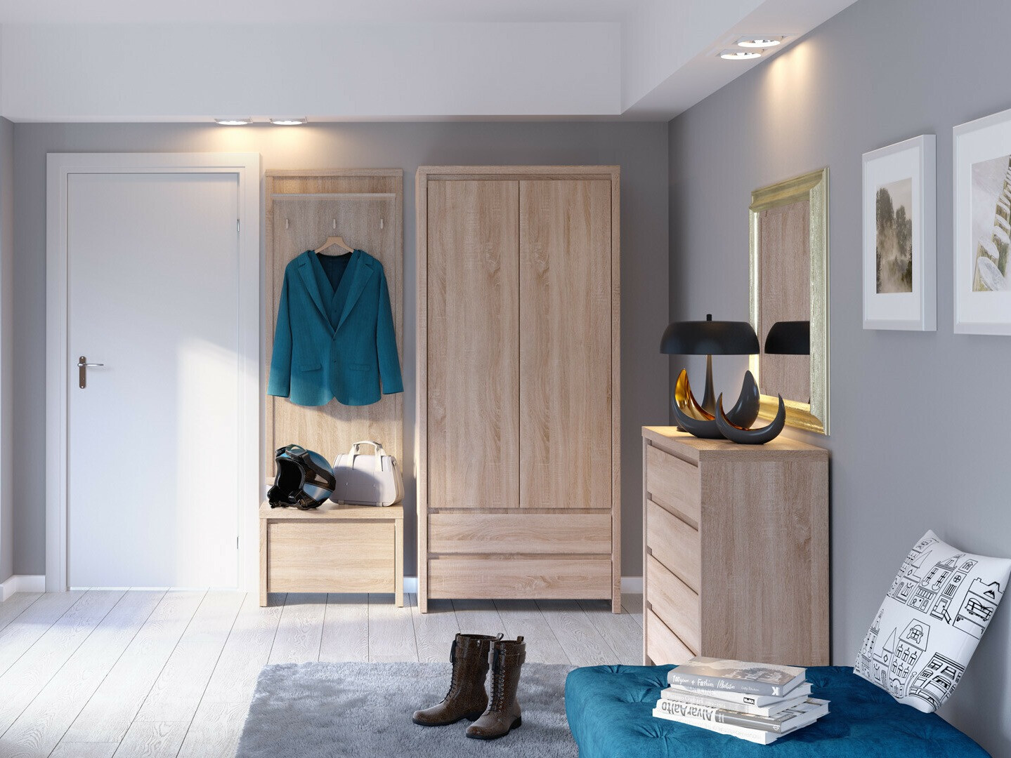 Vješalica Nolroma 119 (Sonoma hrast)