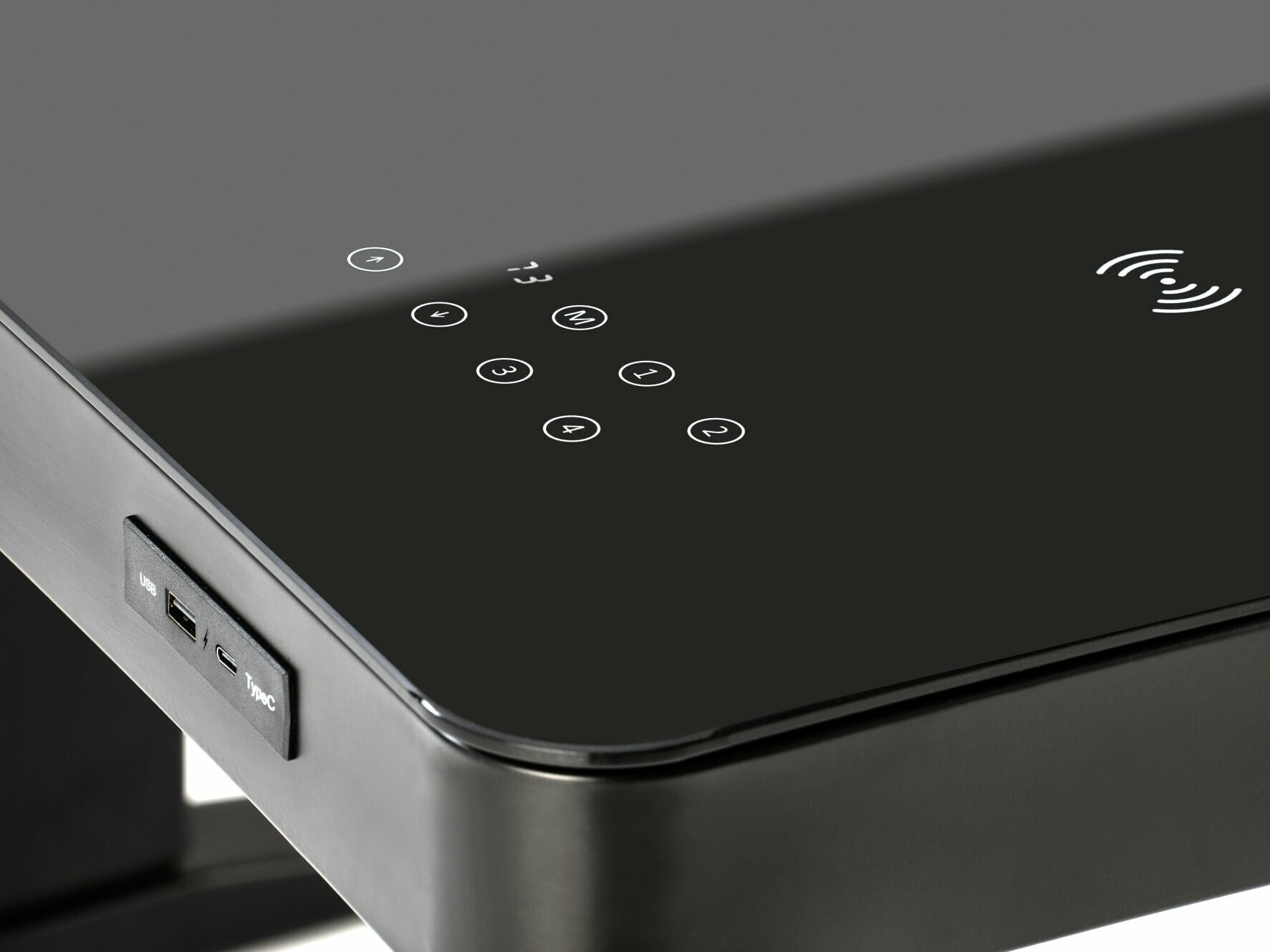 Radni stol podesiv po visini Houston 1703 (Crna)