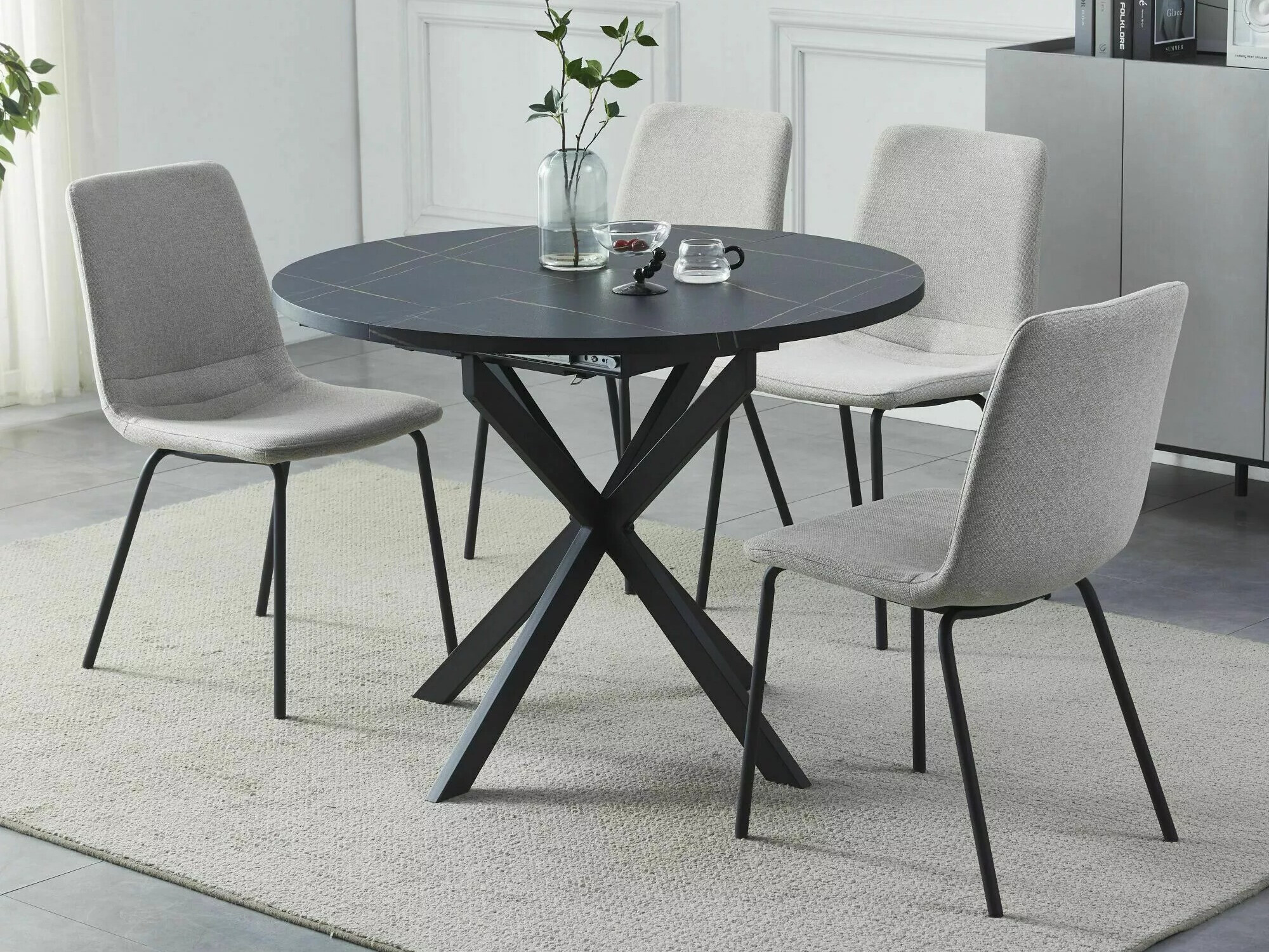 Stol Detroit 115 (Crni mramor)