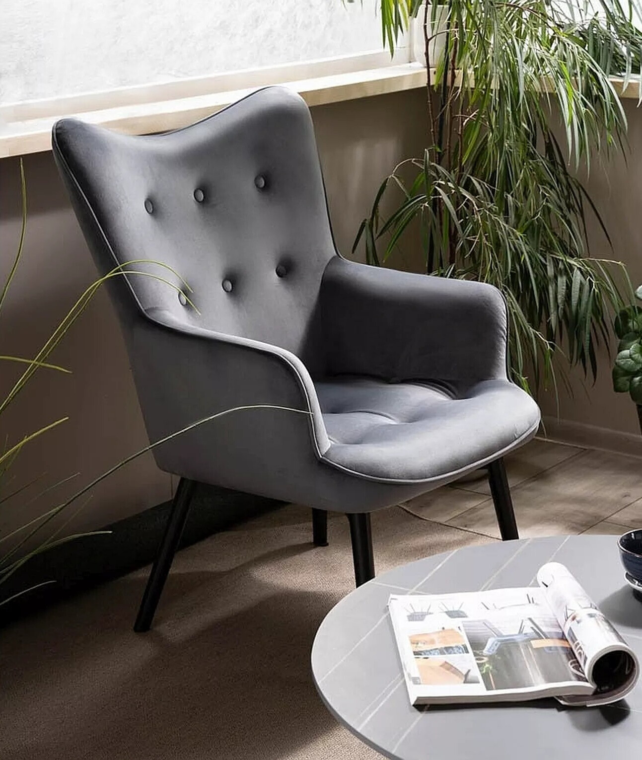 Fotelja Detroit 129 (Siva)