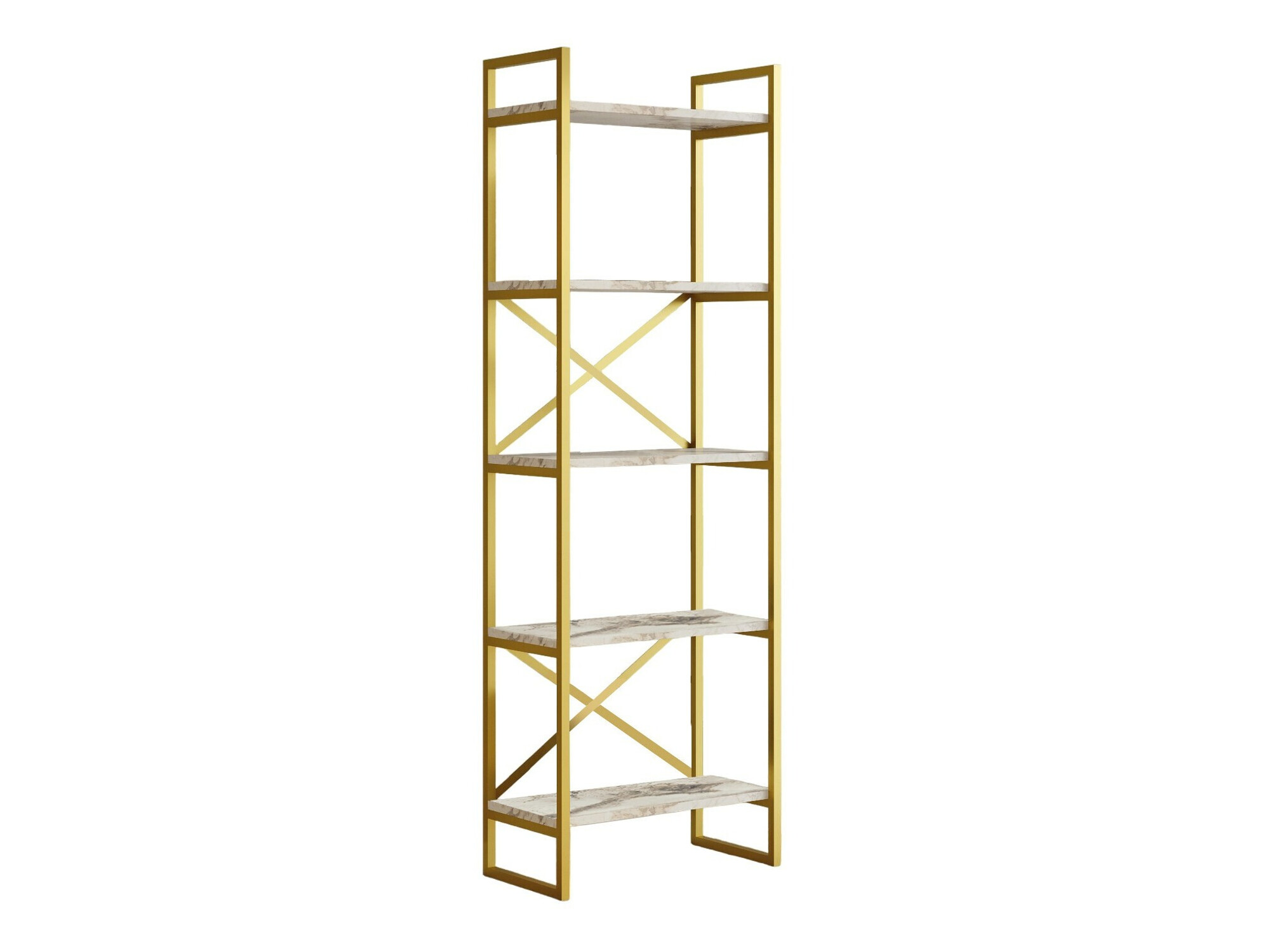 Polica Kailua 2088 (Bijeli mramor + Zlatna)