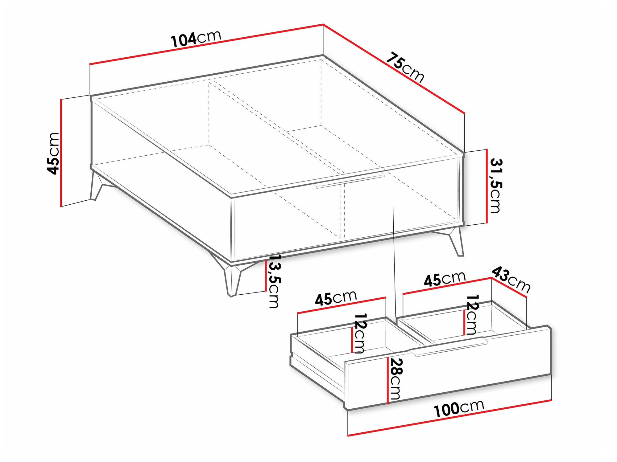 Stolić za kavu Comfivo Citrus