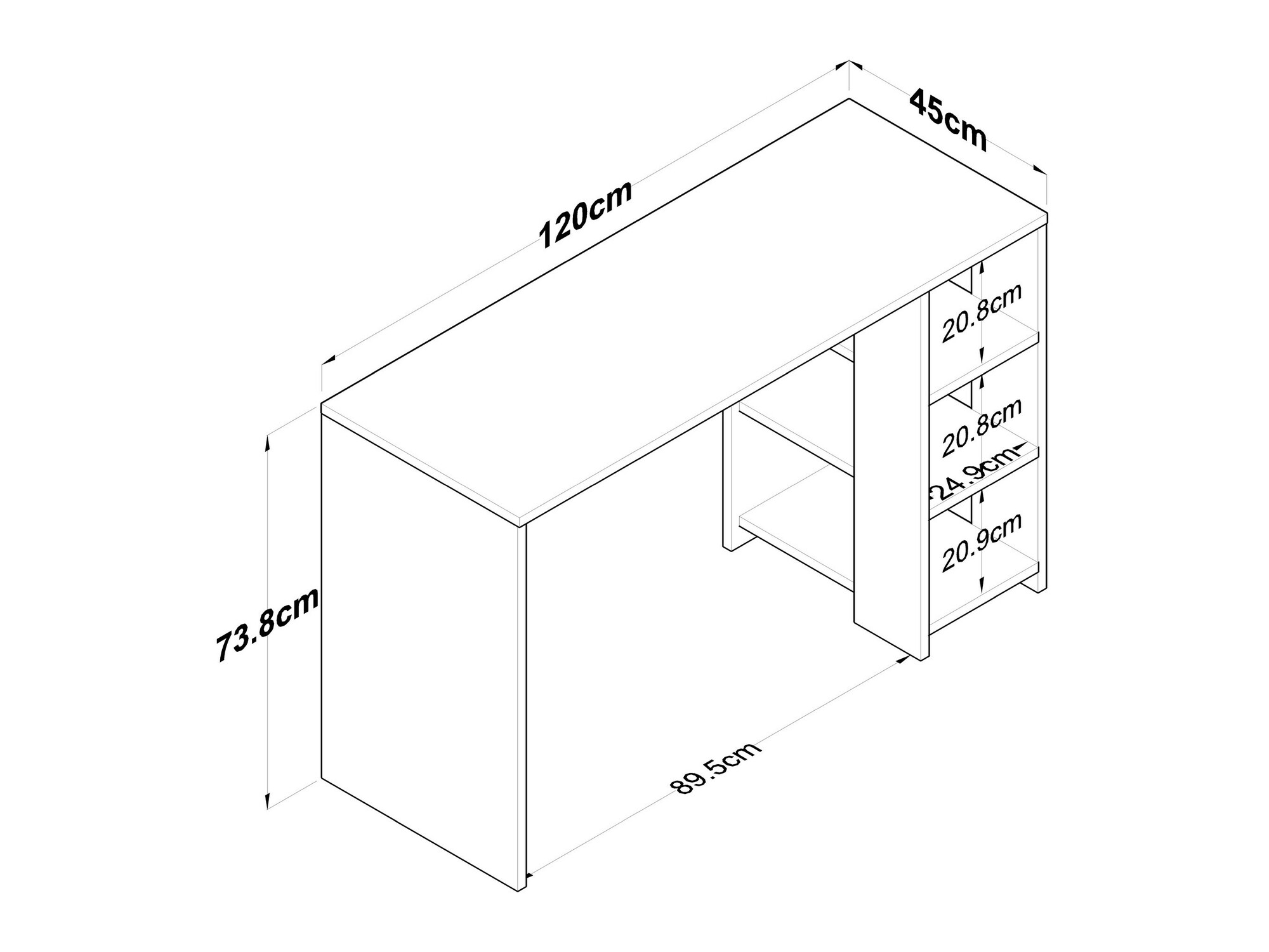 Uredski stol Catdelu 109 (Antracit + Orah)