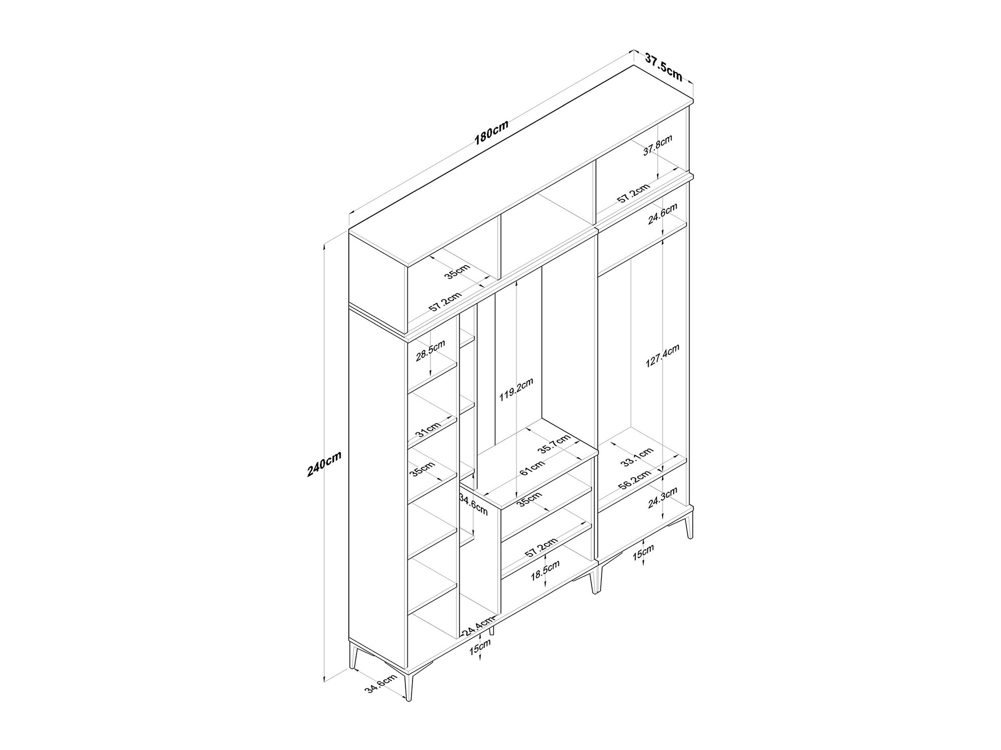 Set za hodnik Catevara 104