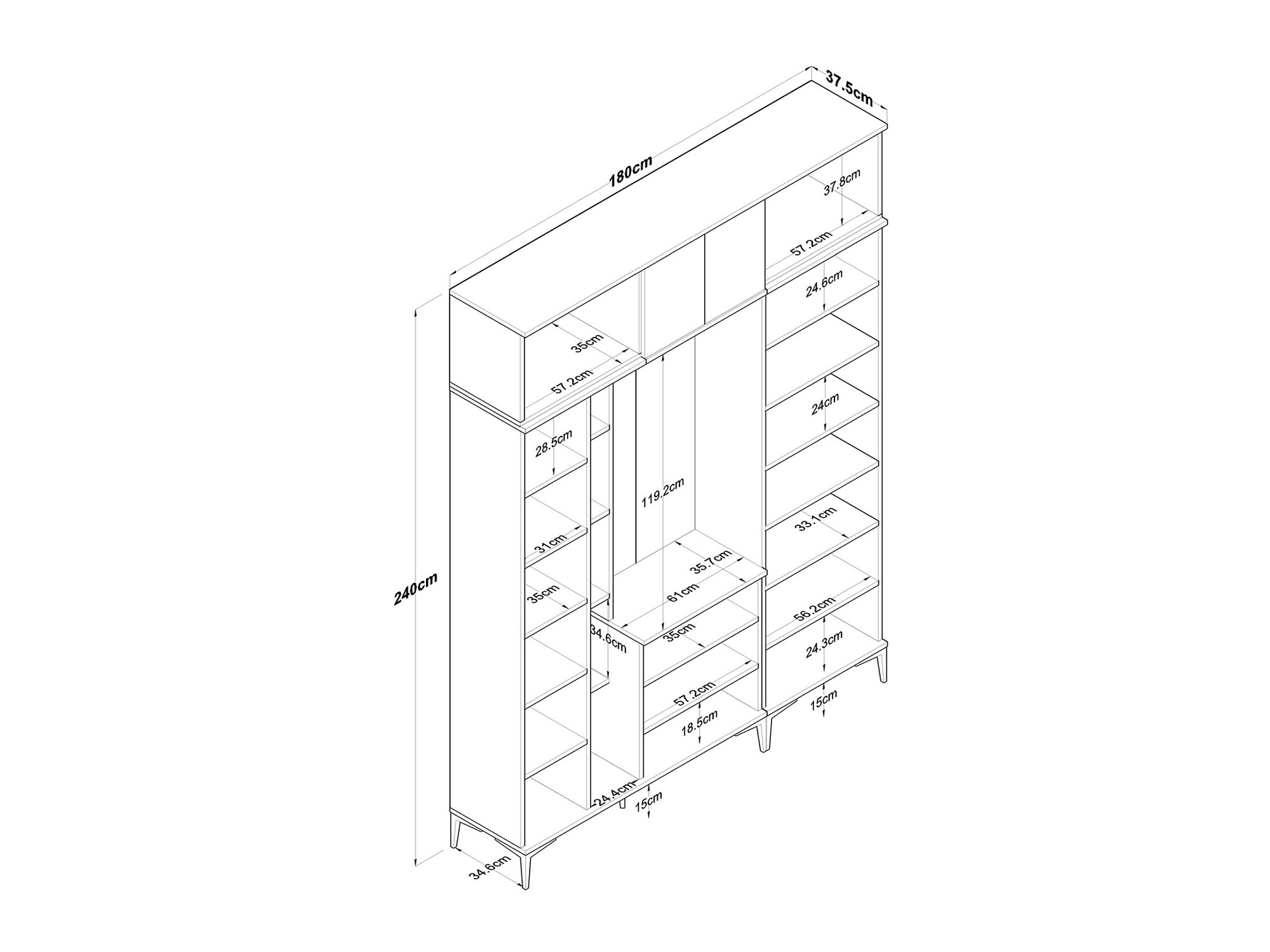 Set za hodnik Catevara 106