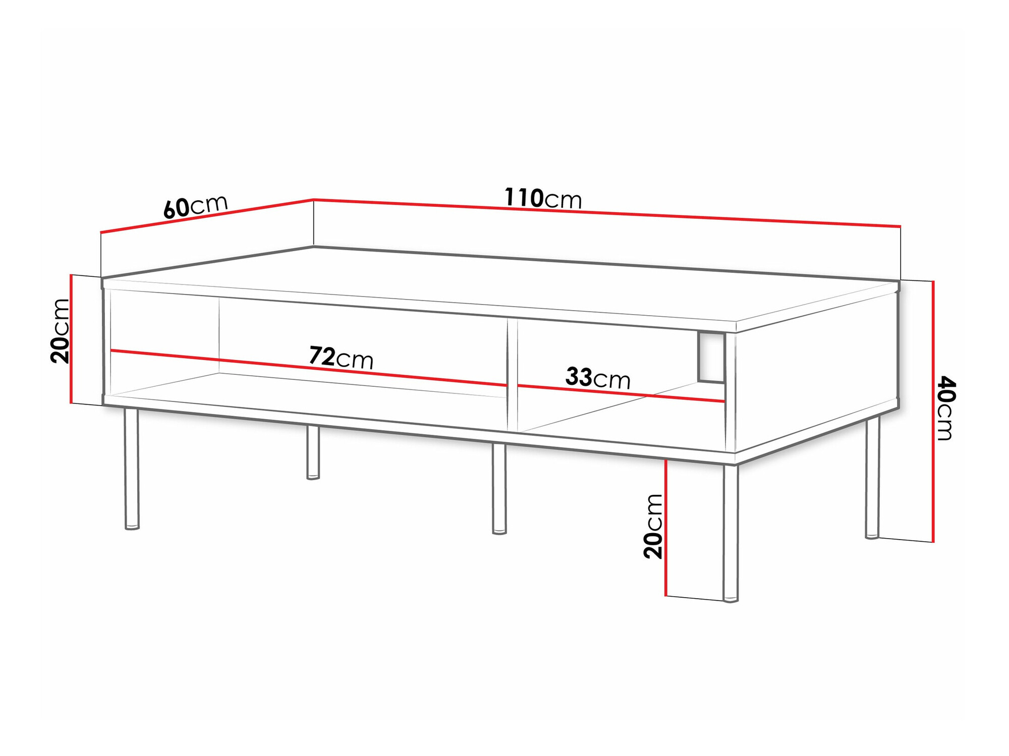 Stolić za kavu Celra (Bijela)