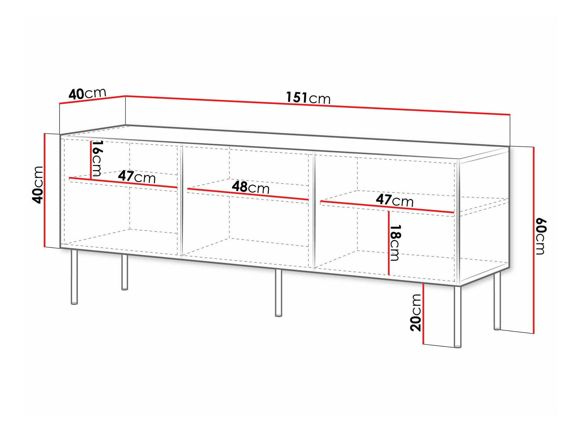 TV stol Celra (Crna)