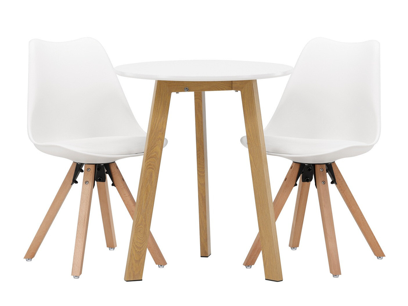 Blagovaonski set Dallas 3781 (Bijela + Svijetlo smeđa)