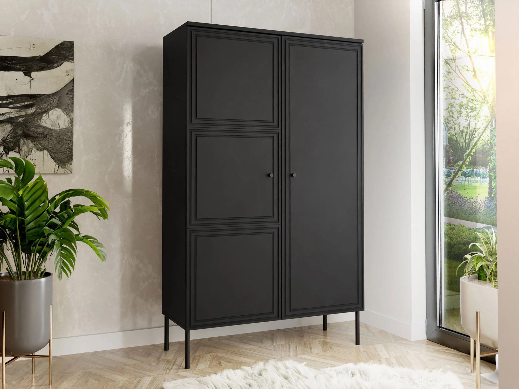 Polica Monciru 105 (Crna)