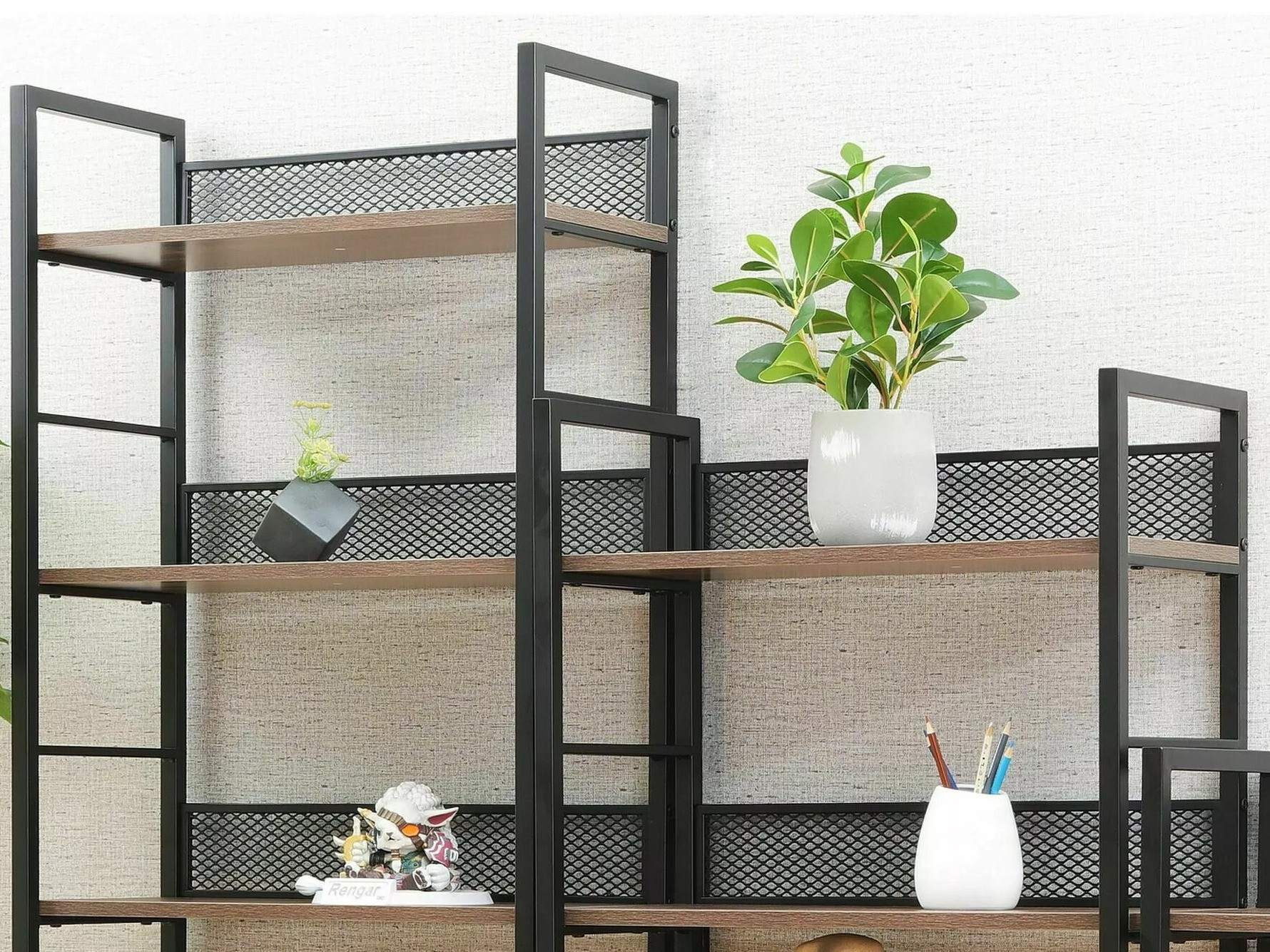 Polica Detroit 189 (Crna + Hrast)