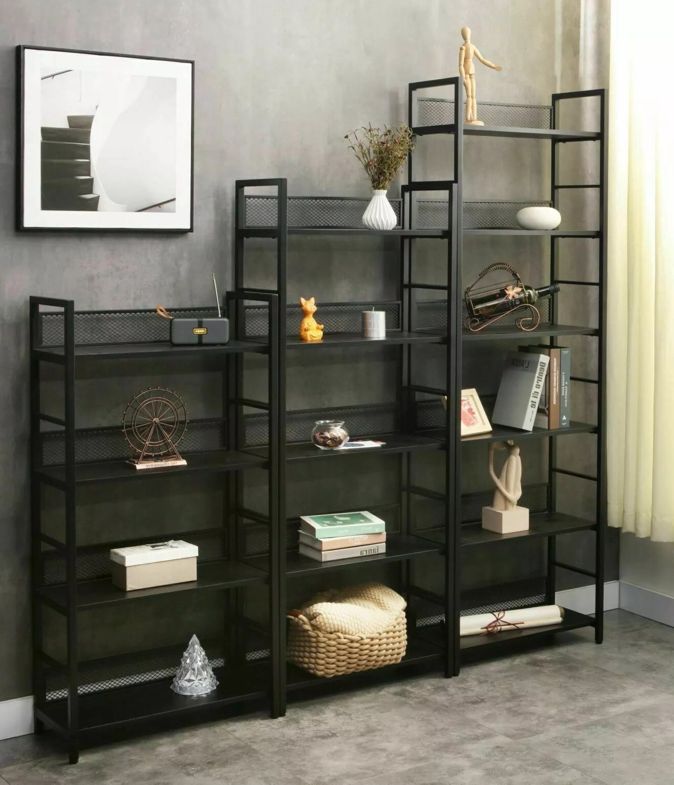 Polica Detroit 189 (Crna)