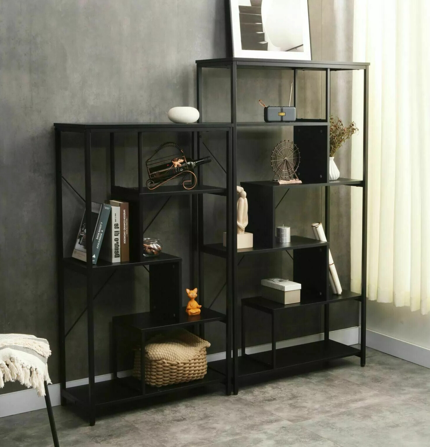 Polica Detroit 234 (Crna)